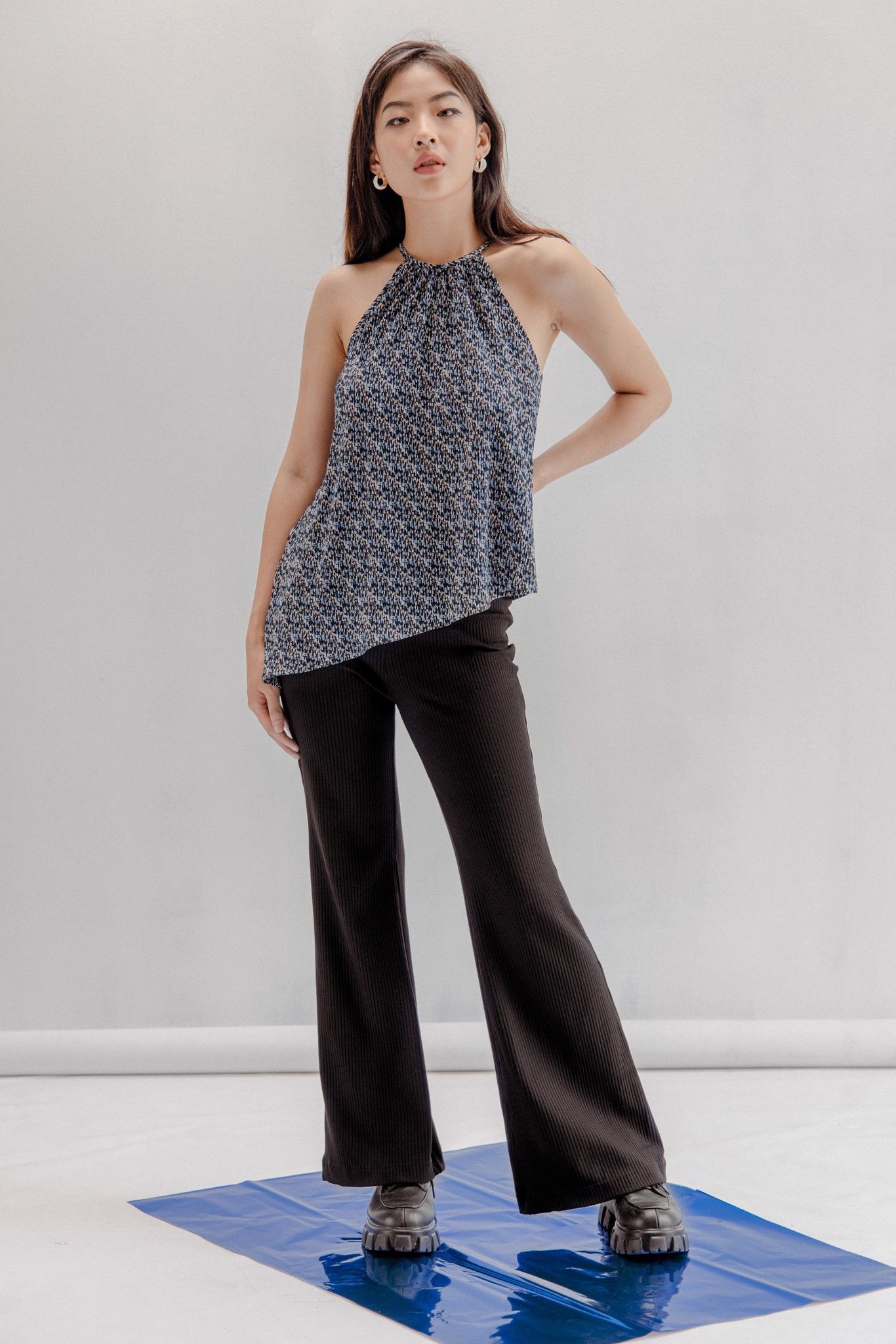 Black Flared Trousers