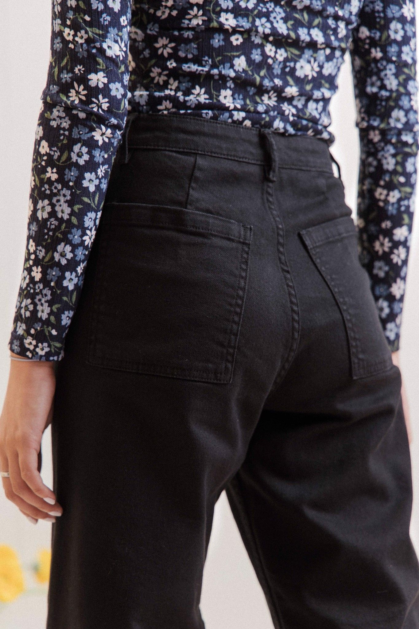 Wide Leg Jeans - Black