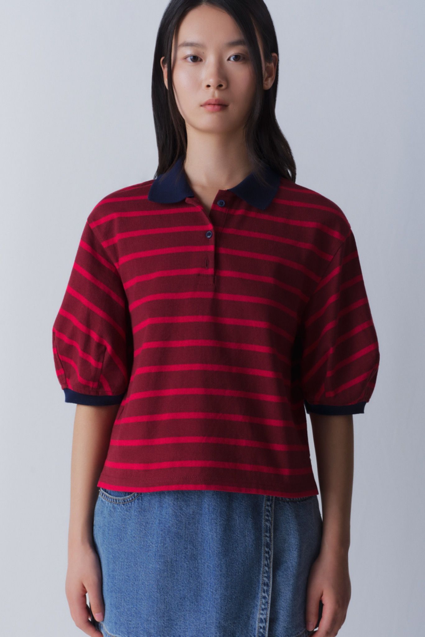 Boxy Polo Top