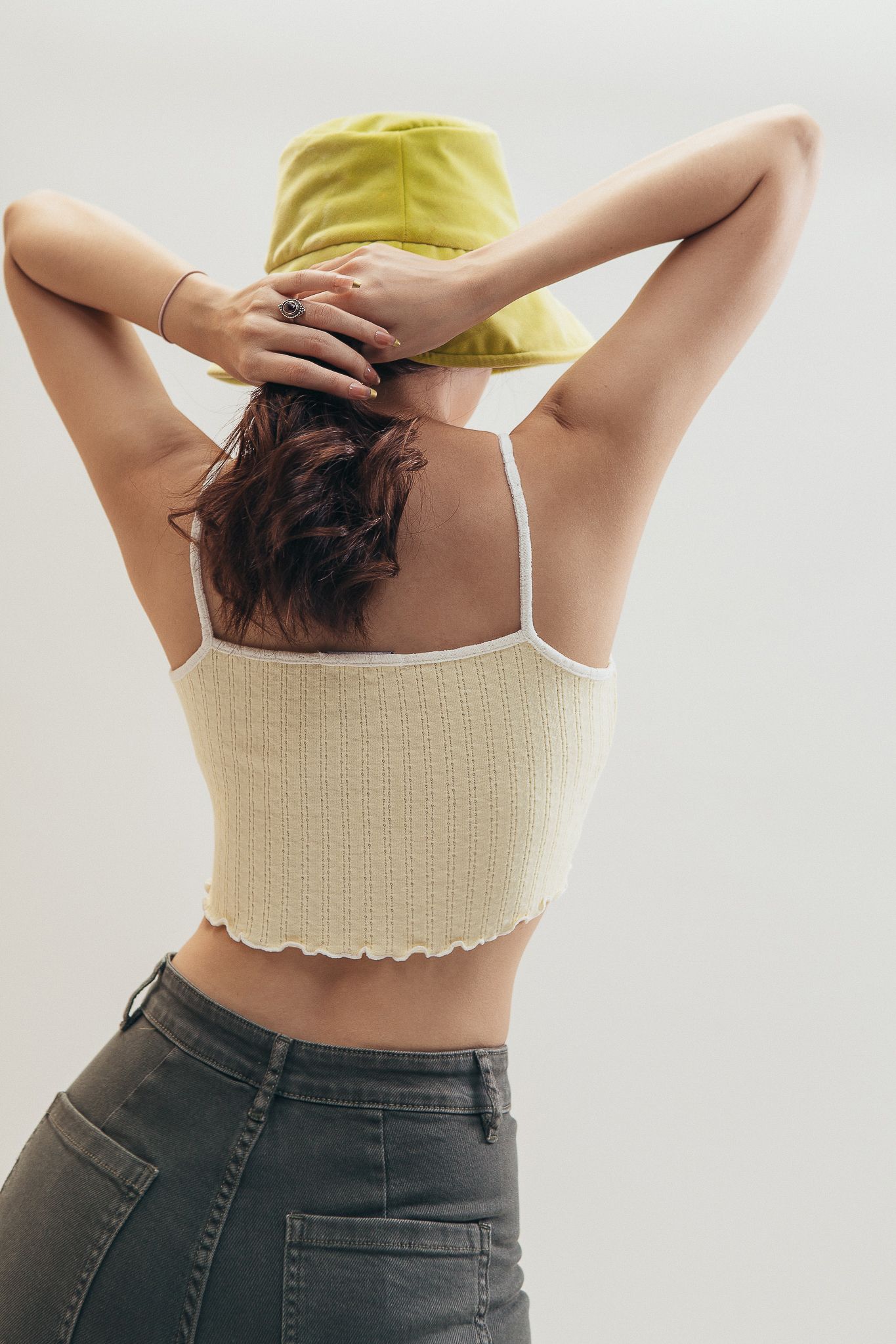 Lettuce Hem Camisole - Yellow