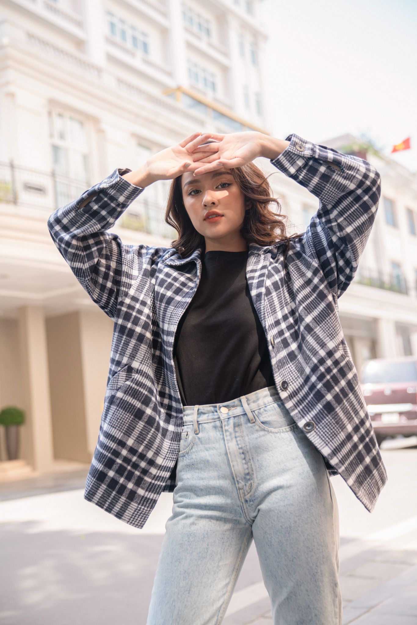 Checked Tweed Jacket