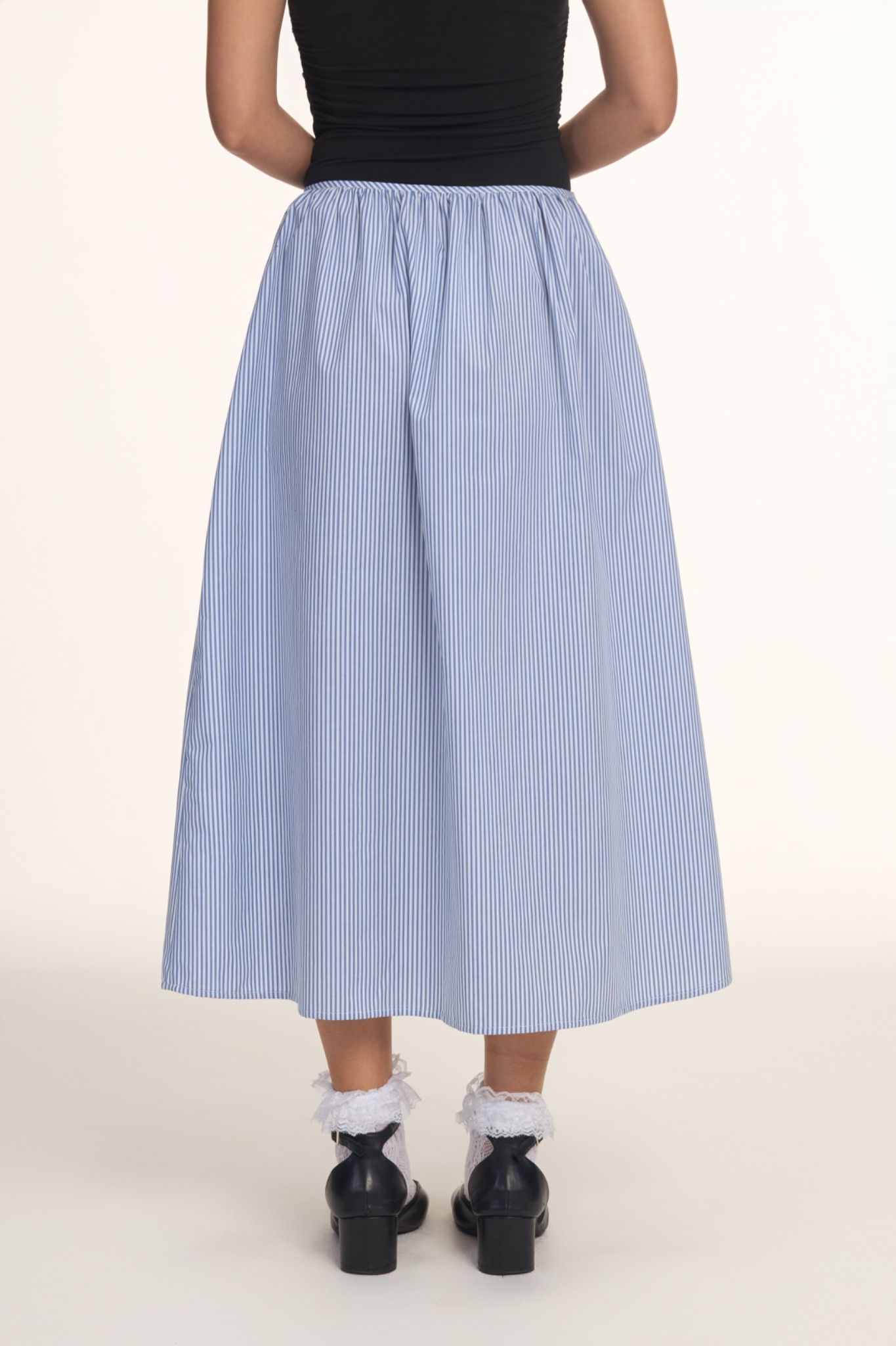Striped Midi Skirt