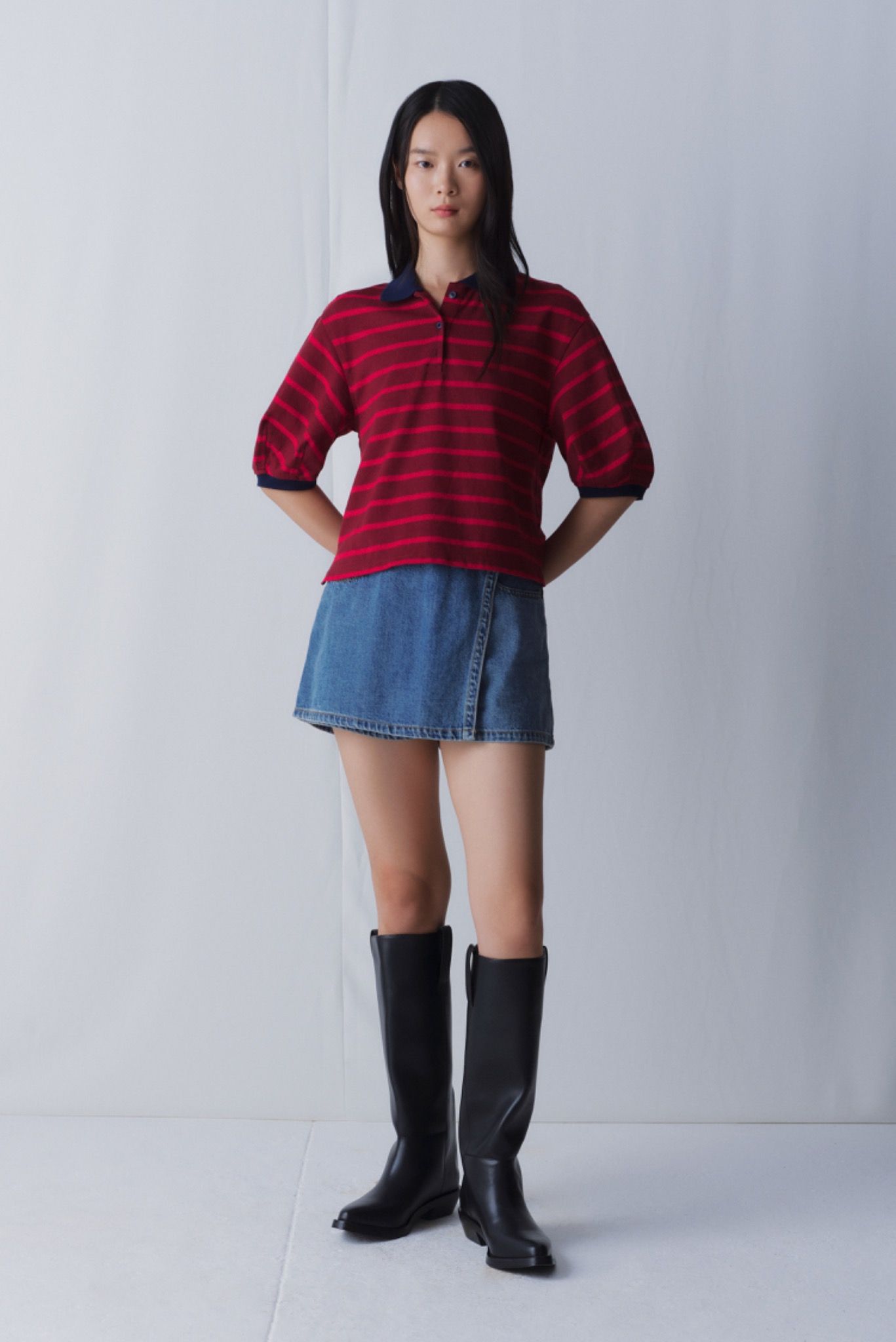 Boxy Polo Top