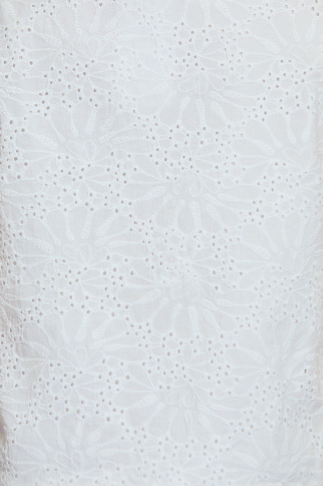 White Embroidered Skorts