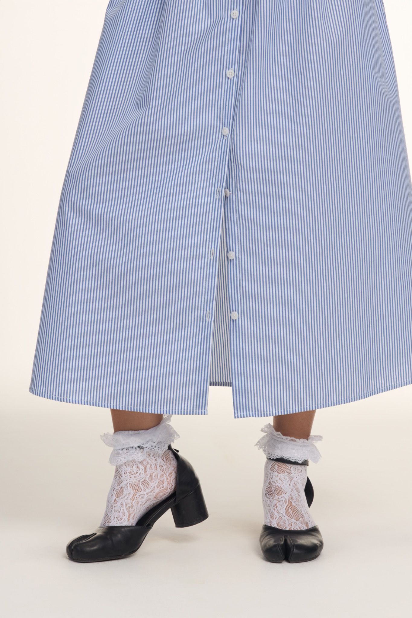 Striped Midi Skirt