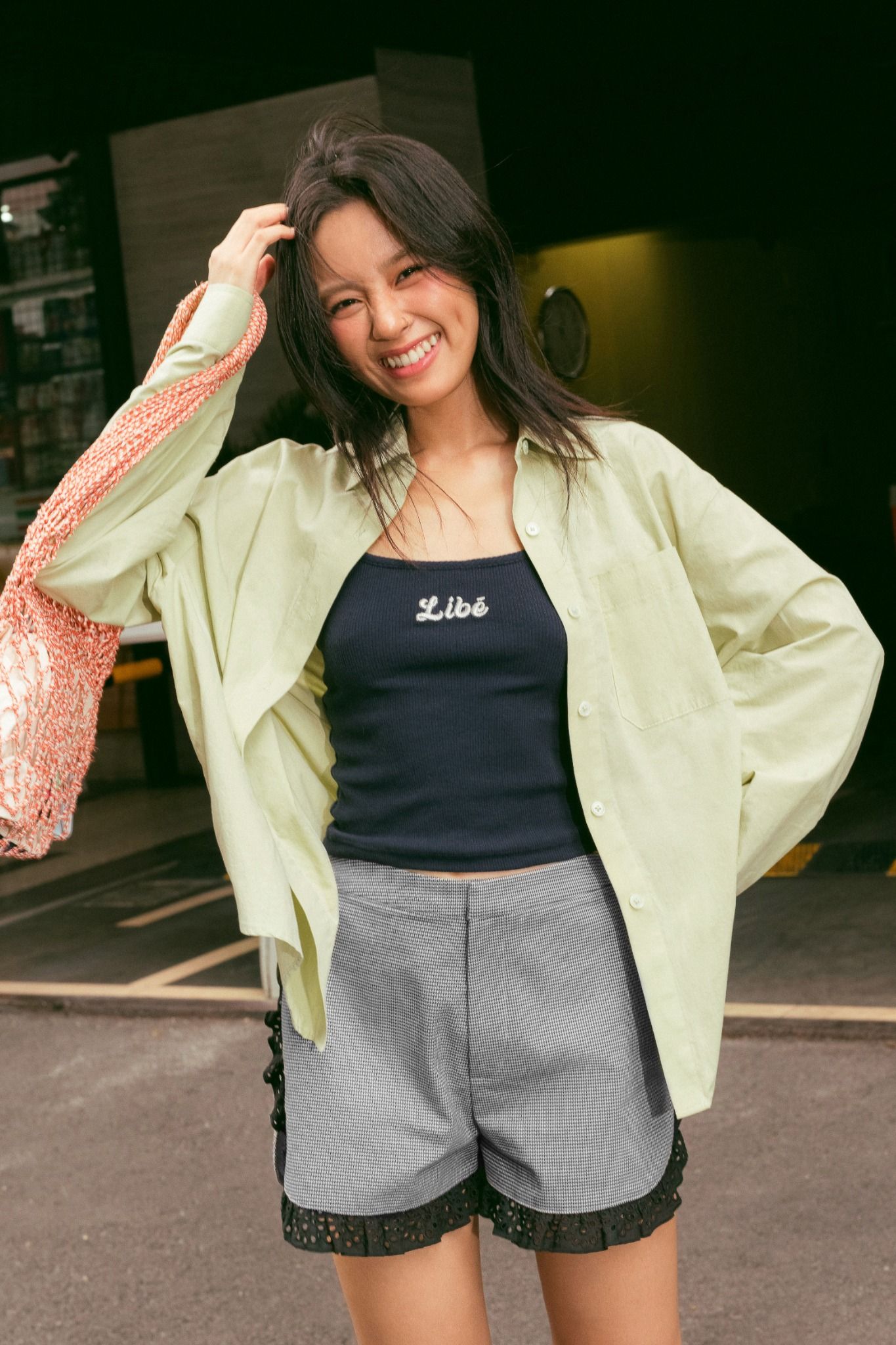  Melon Green Oversized Shirt 