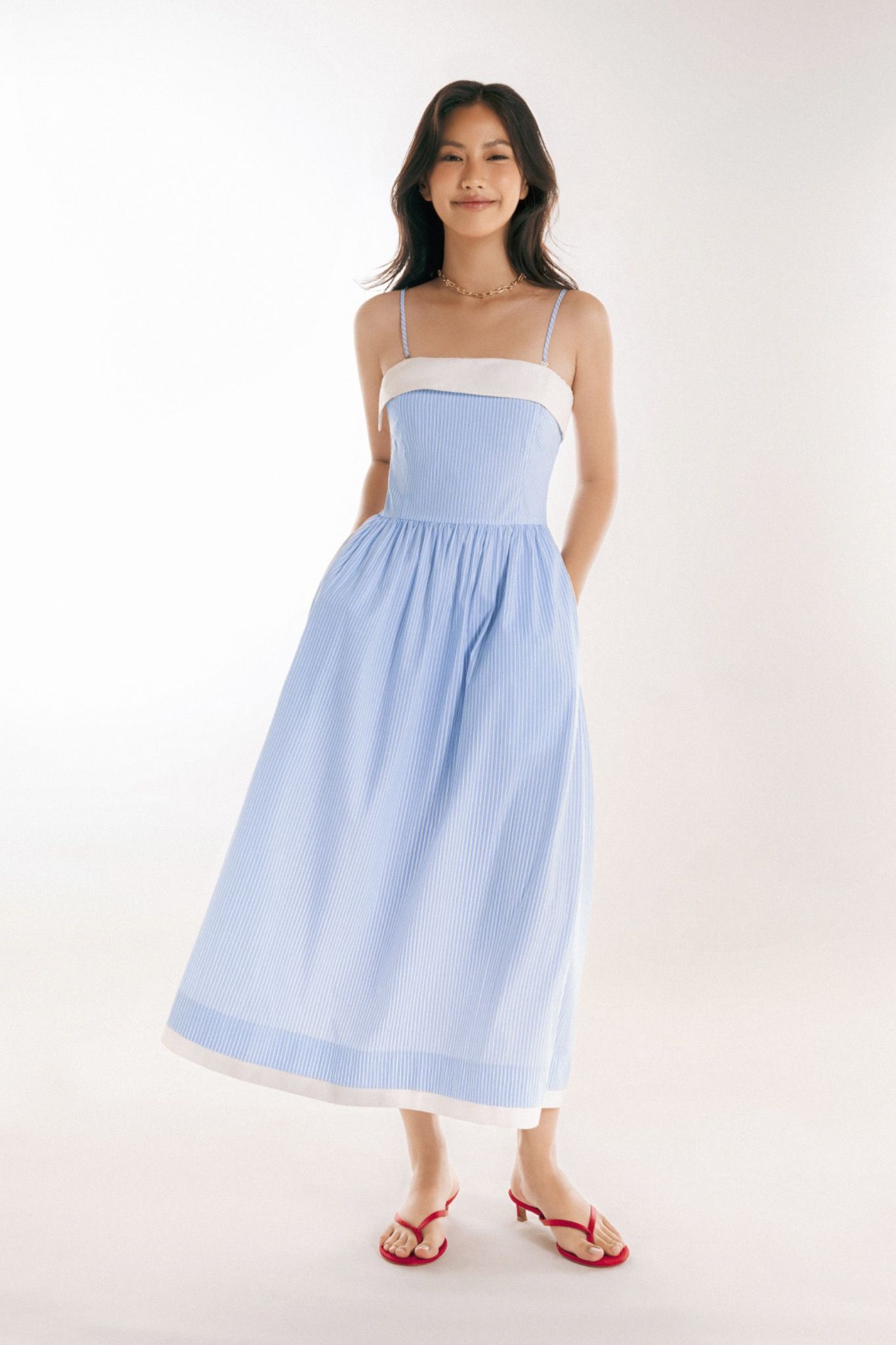 Striped Midi Dress