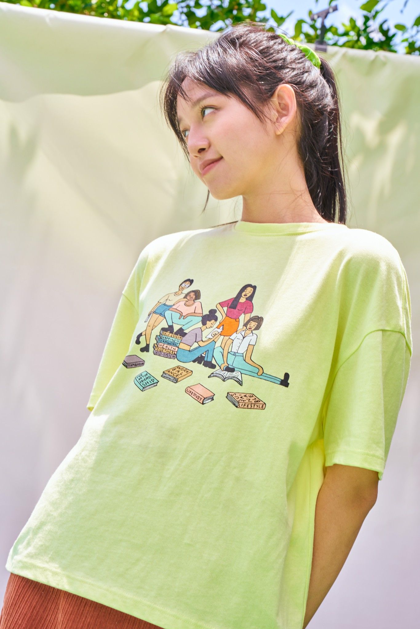 Learn For Life T-shirt- Lime Green