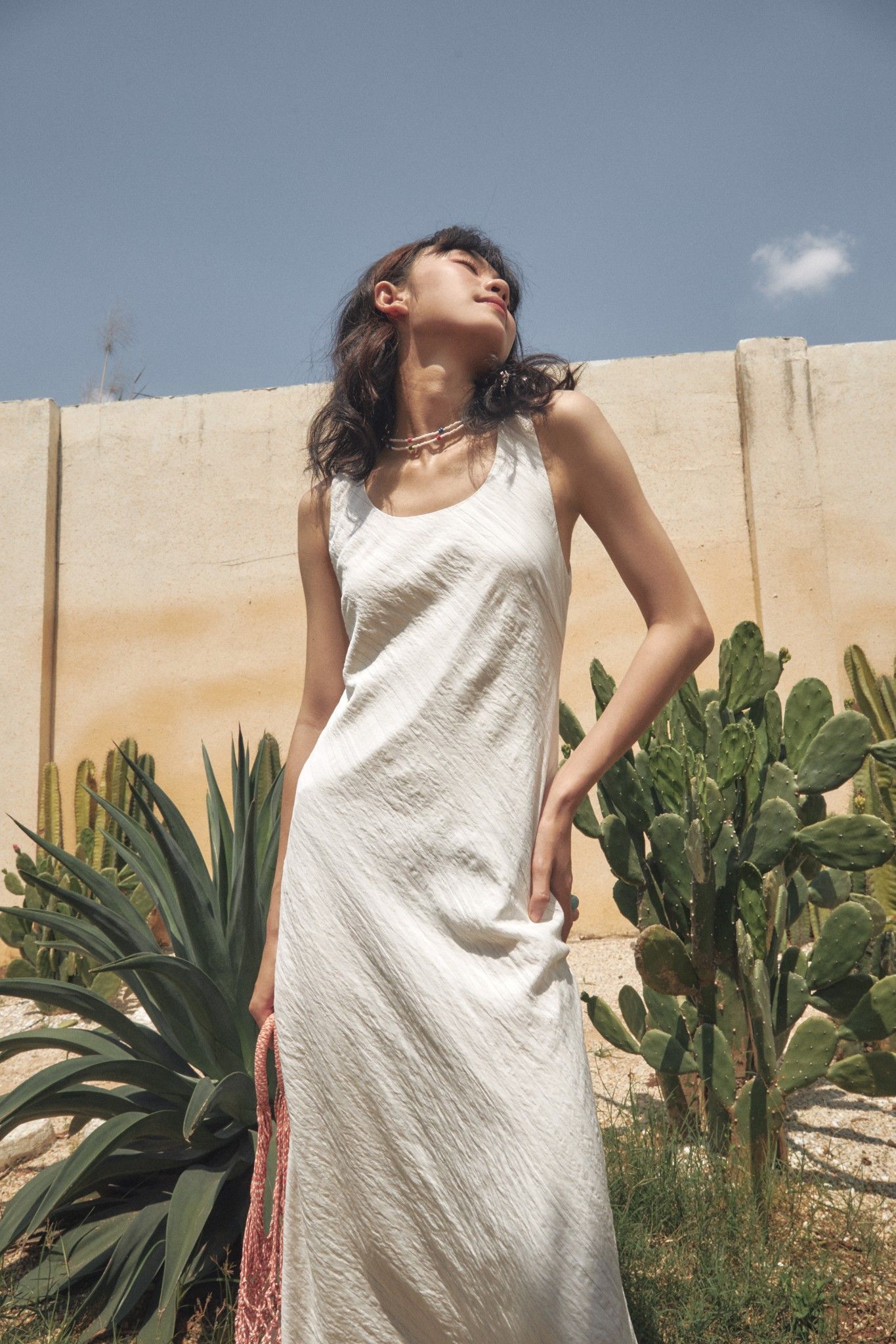 Striped Sleeveless Midi Dress