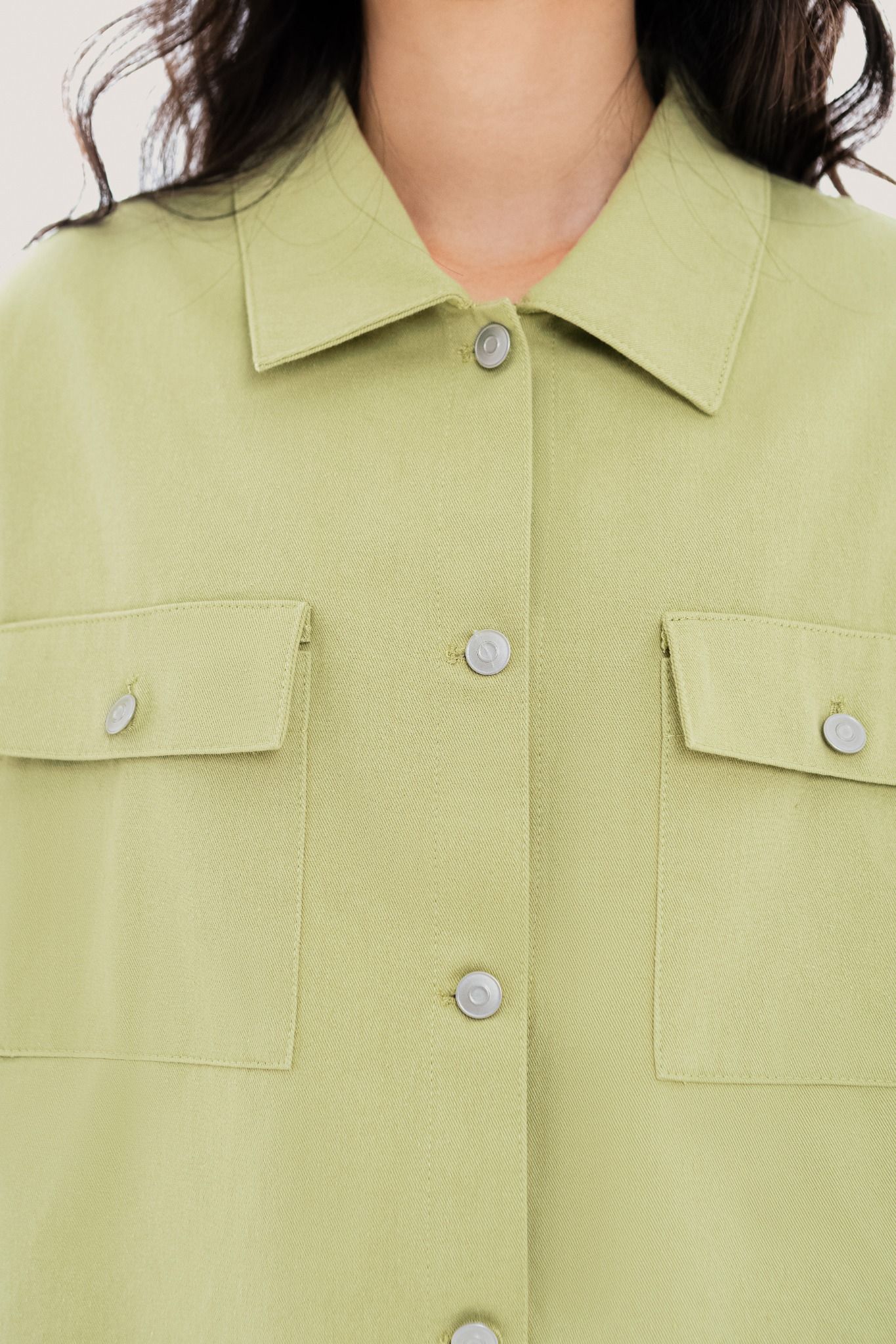  Avocado Khaki Boxy Jacket 