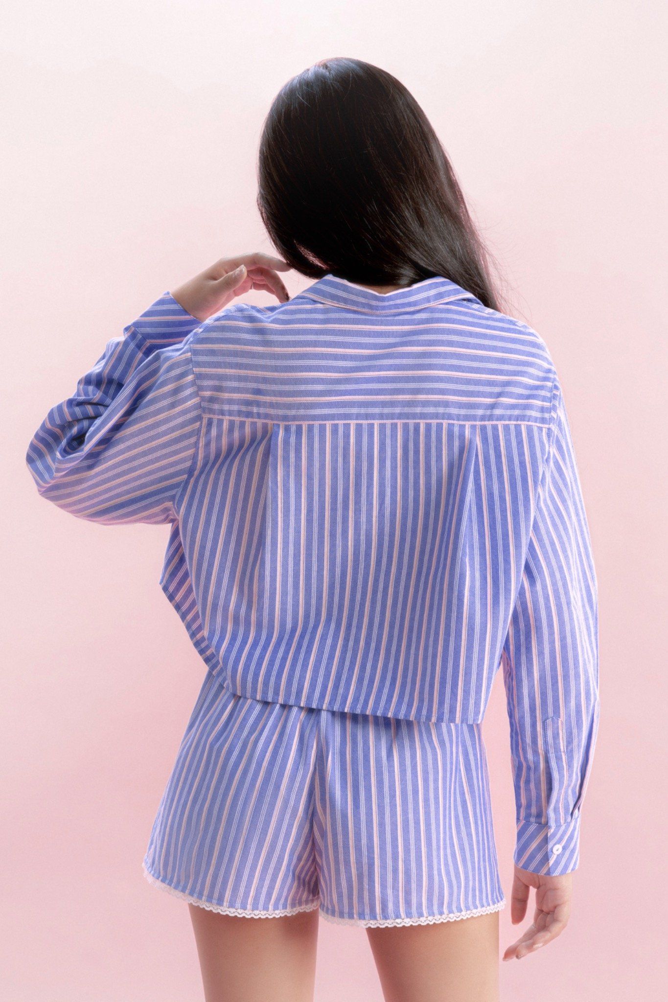 Striped Crop Shirt