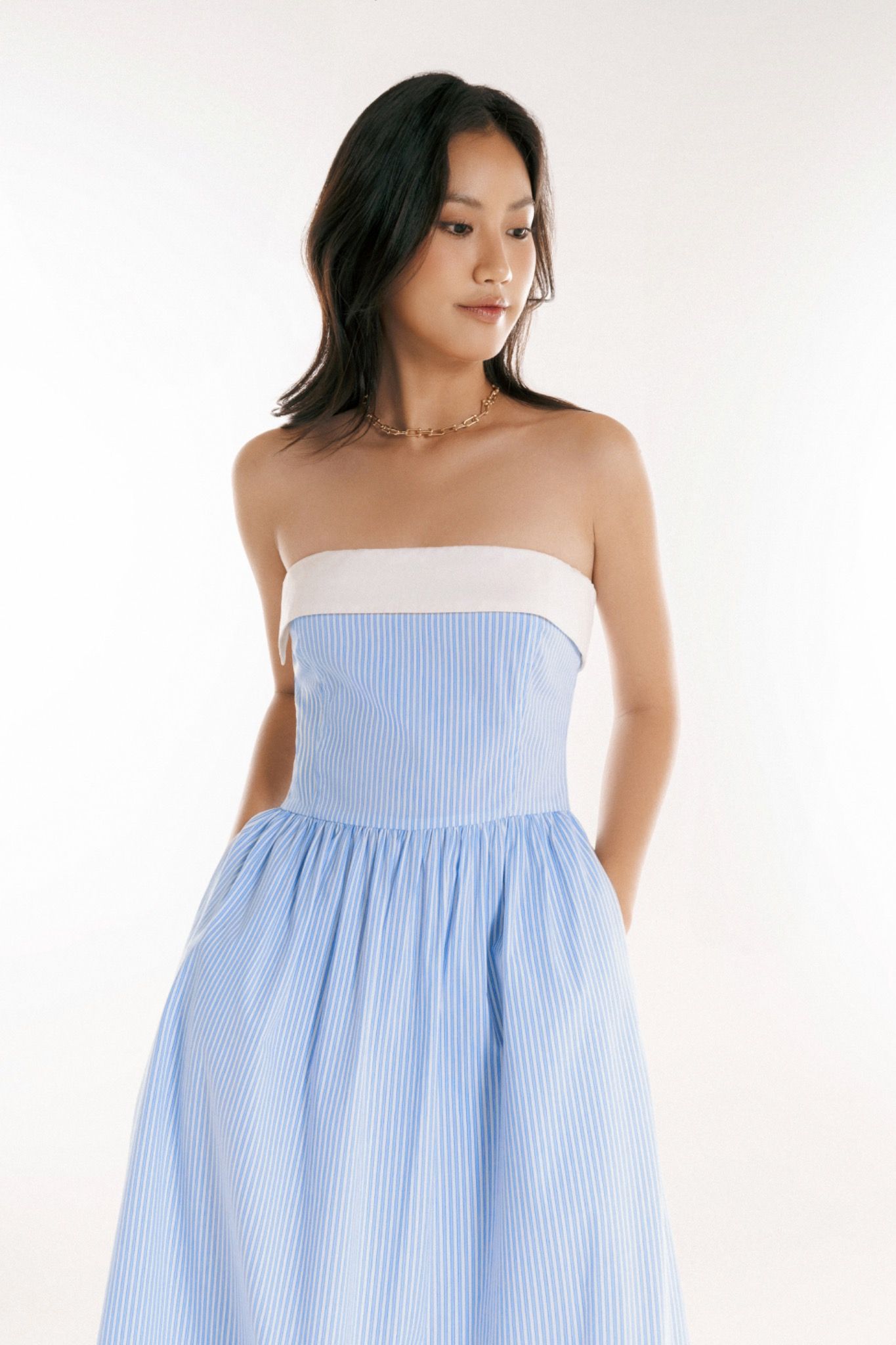Striped Midi Dress