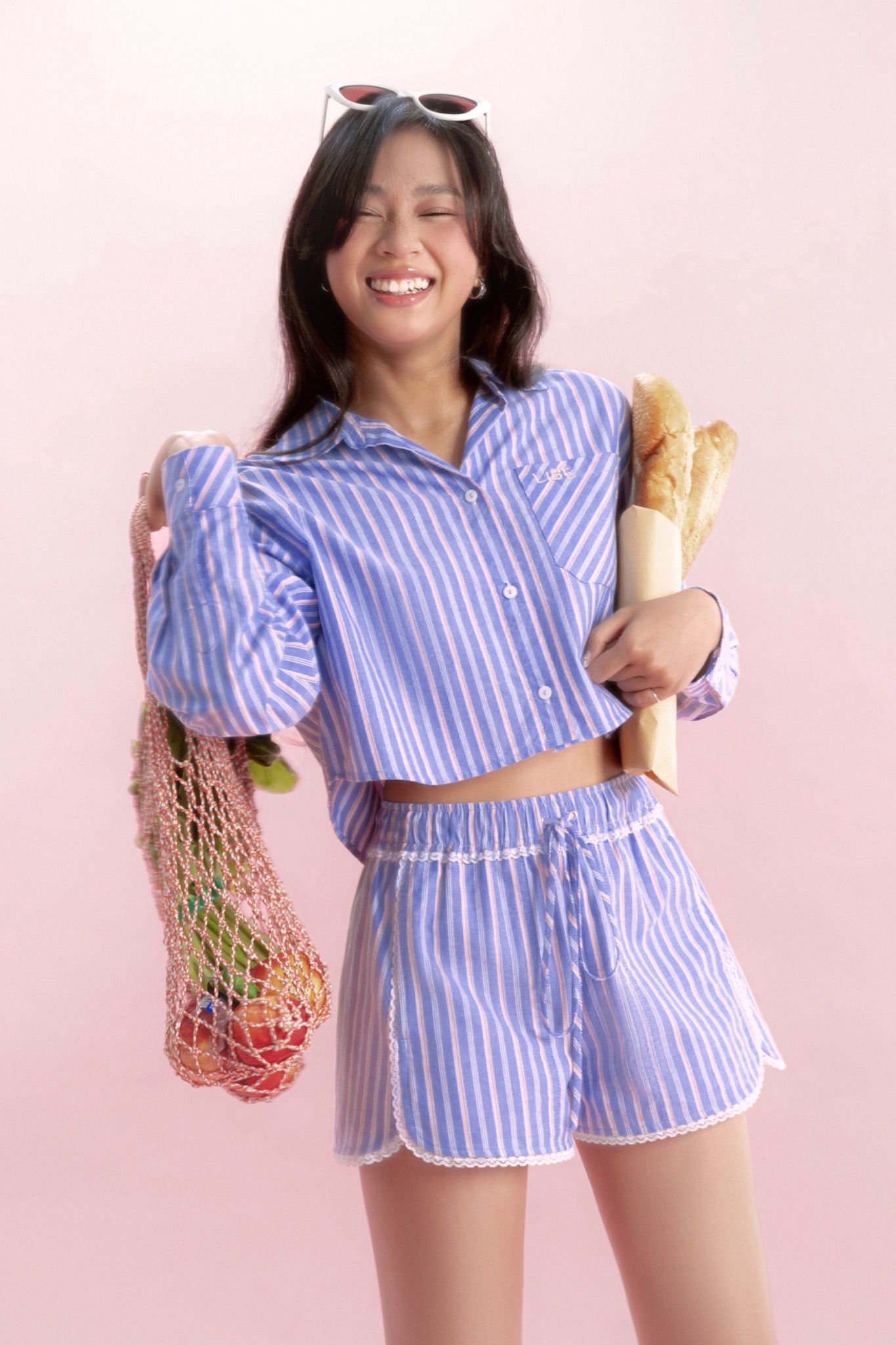 Striped Crop Shirt