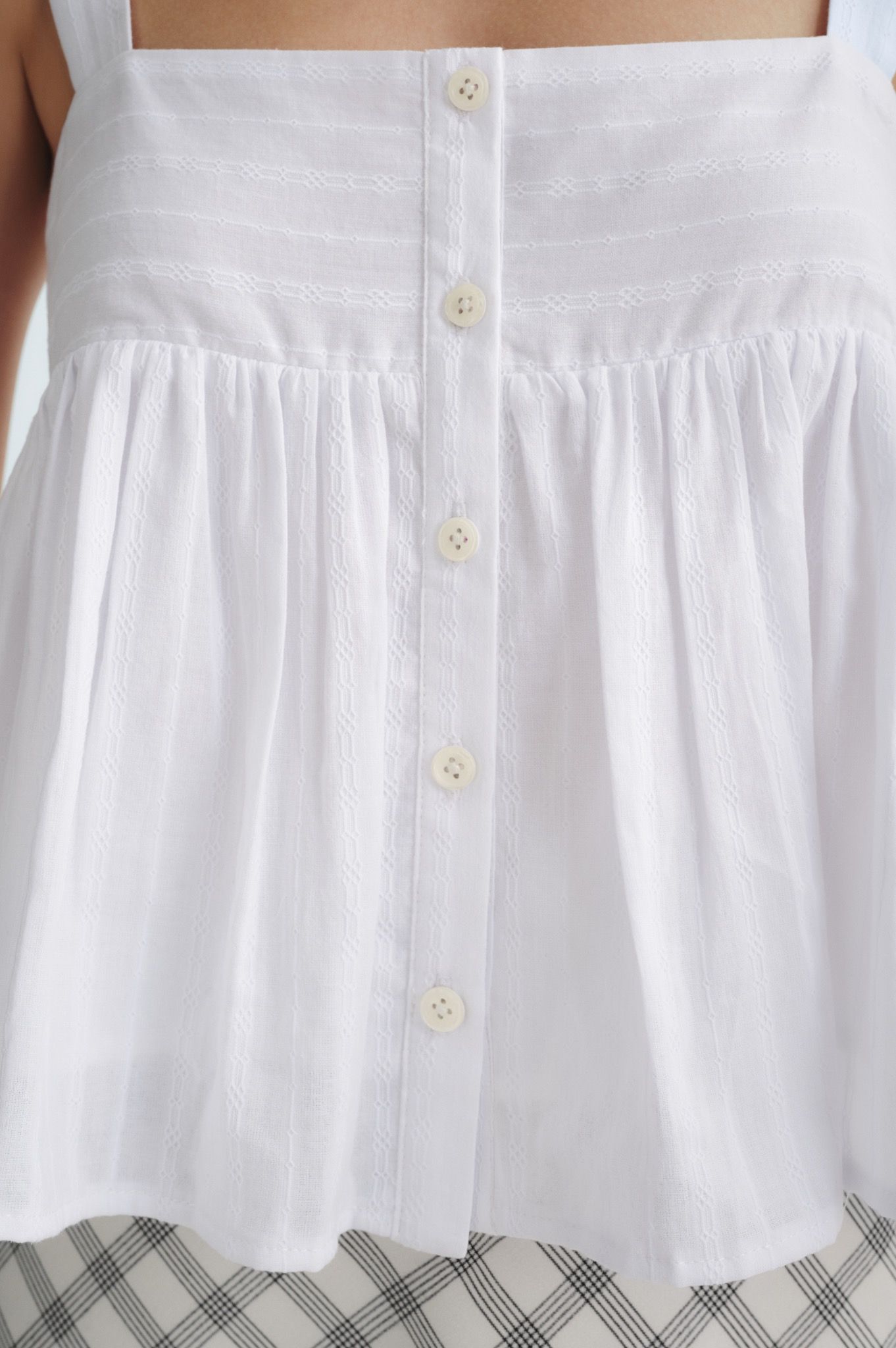 White Babydoll Top