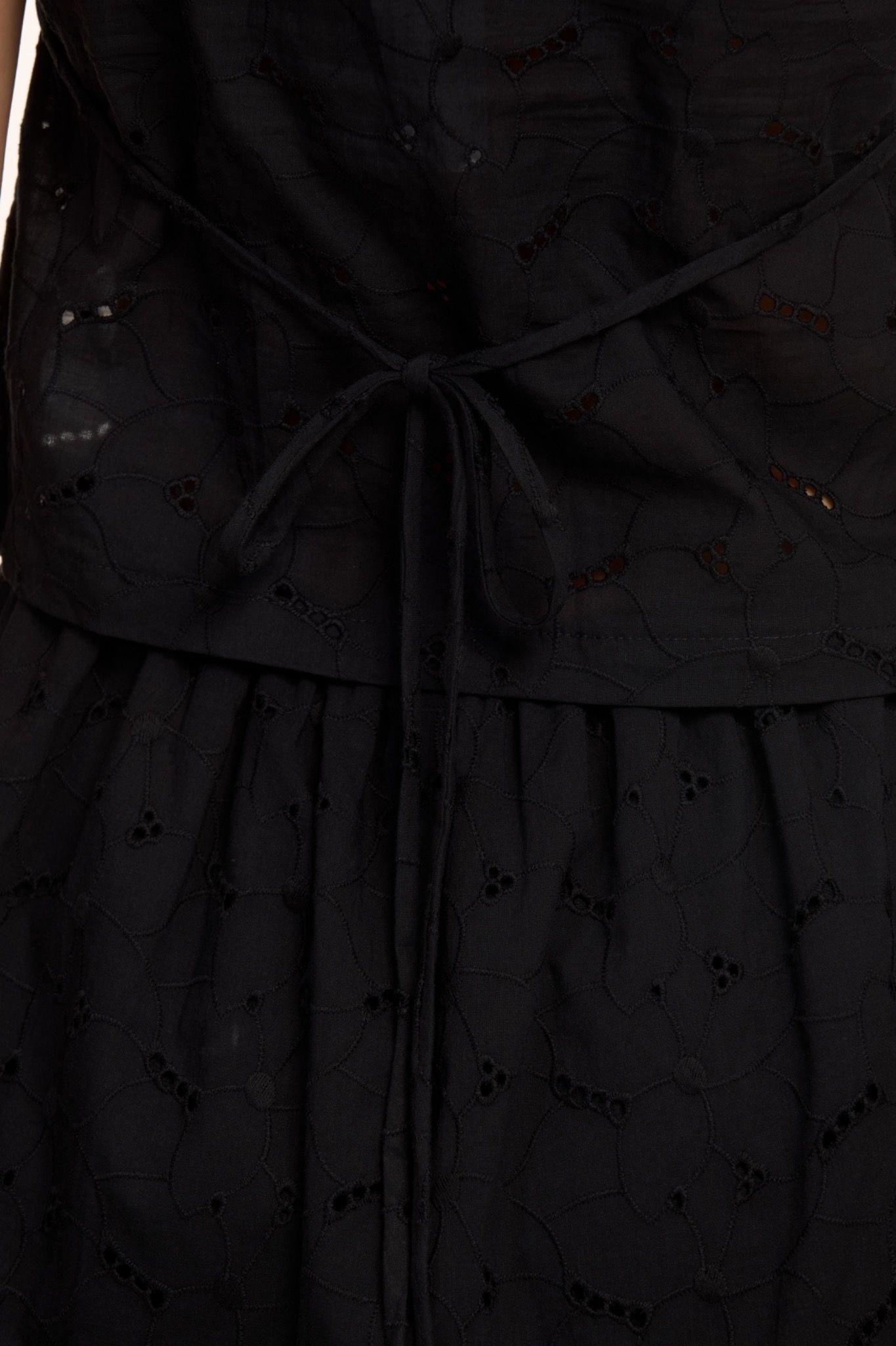 Black Embroidered Top