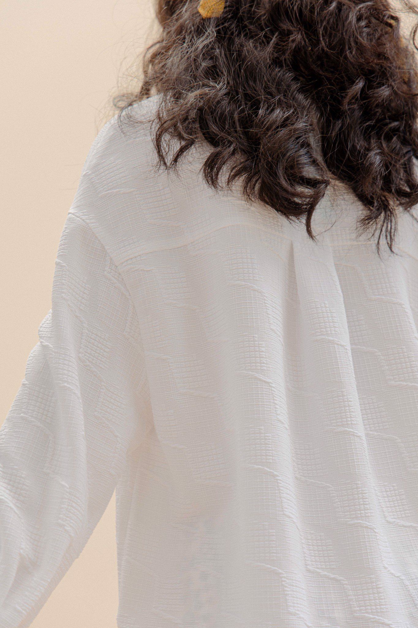 White Textured Shirt