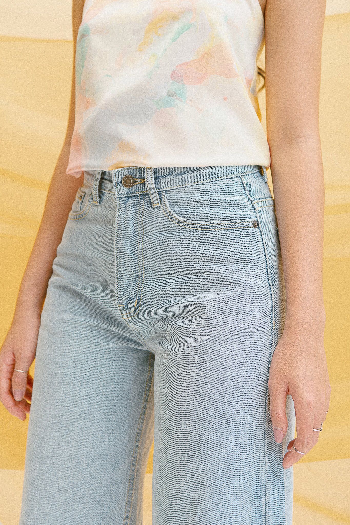 High Rise Wide Leg Jeans