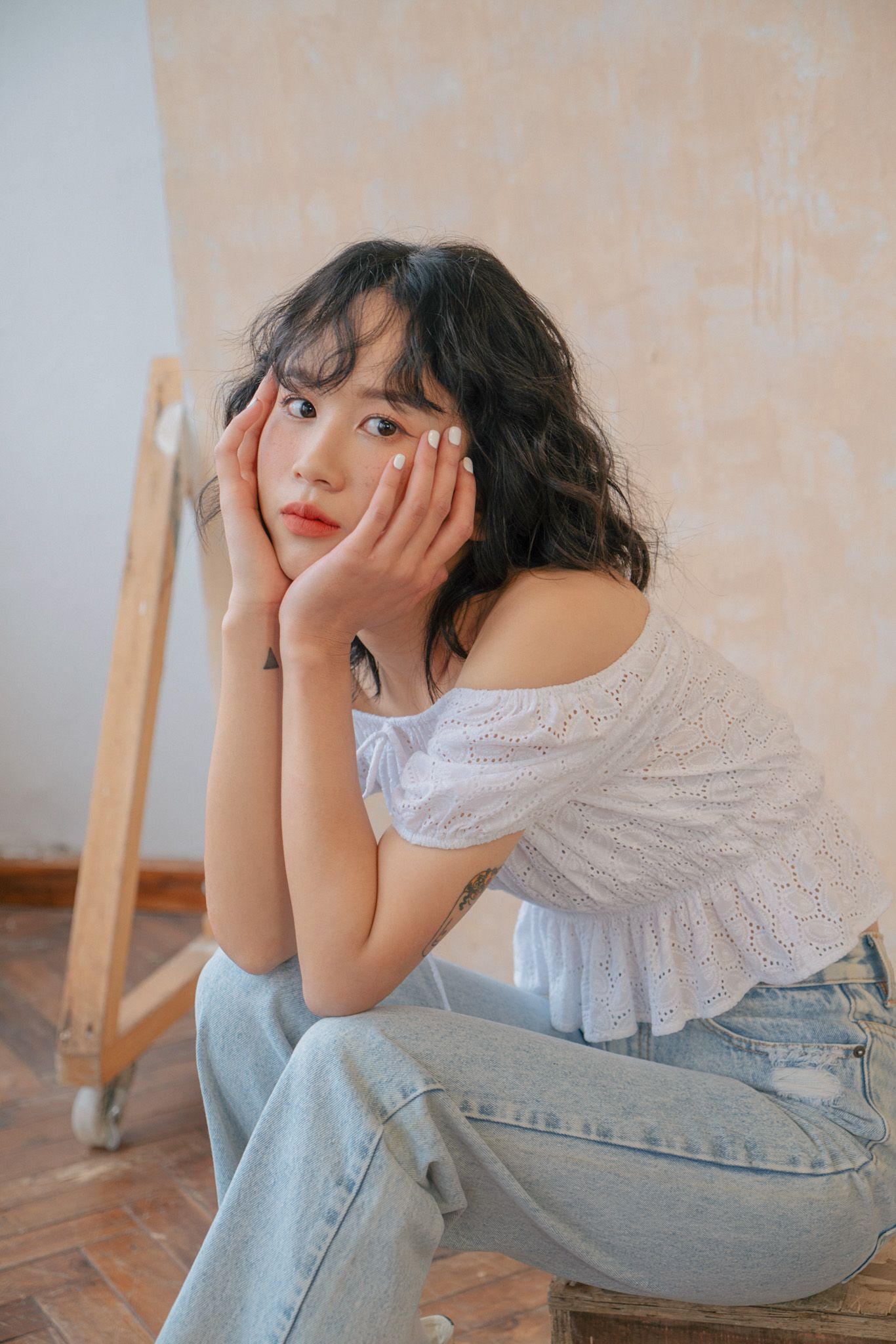 White Off Shoulder Top