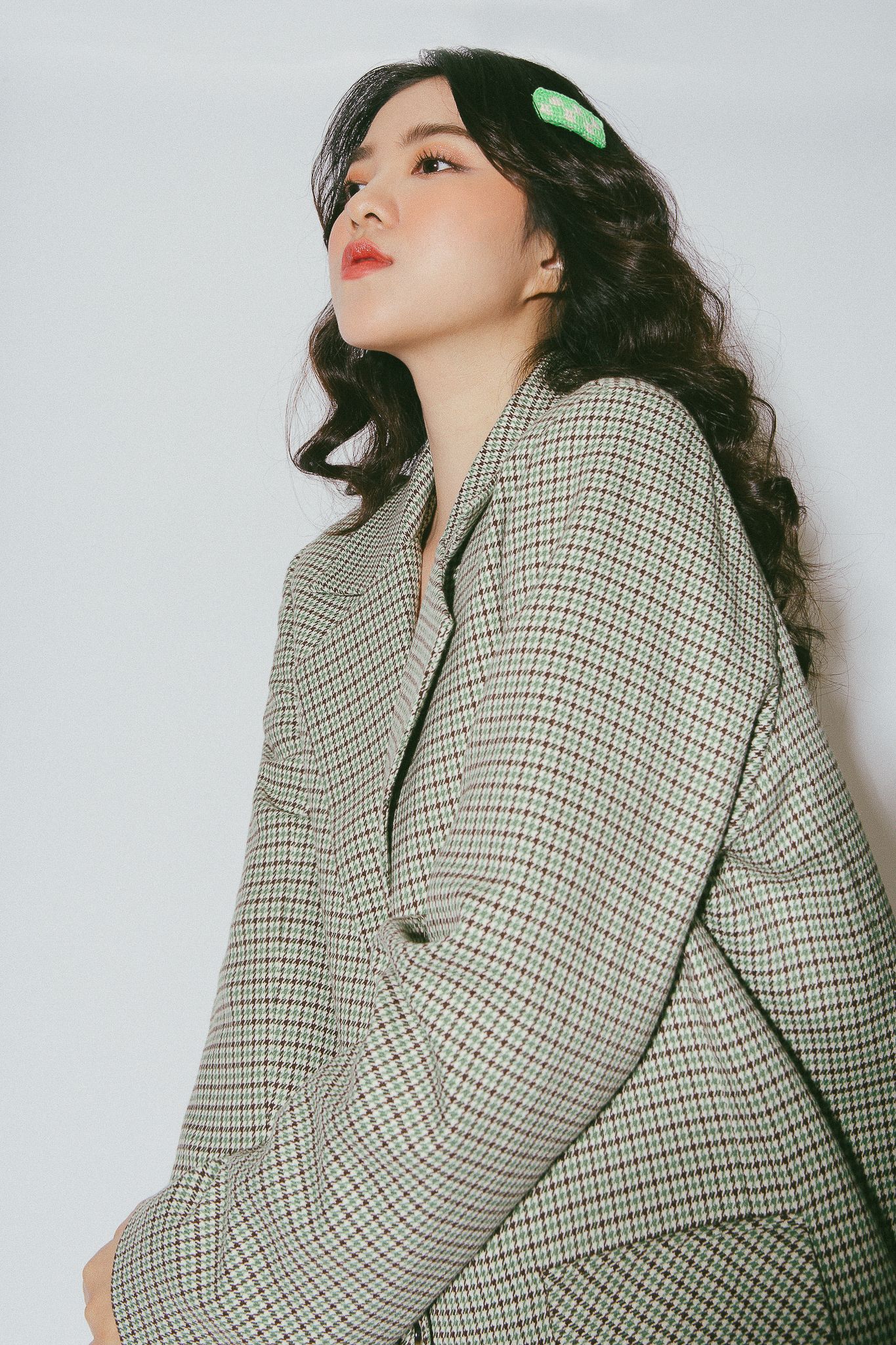Houndstooth Oversized Blazer