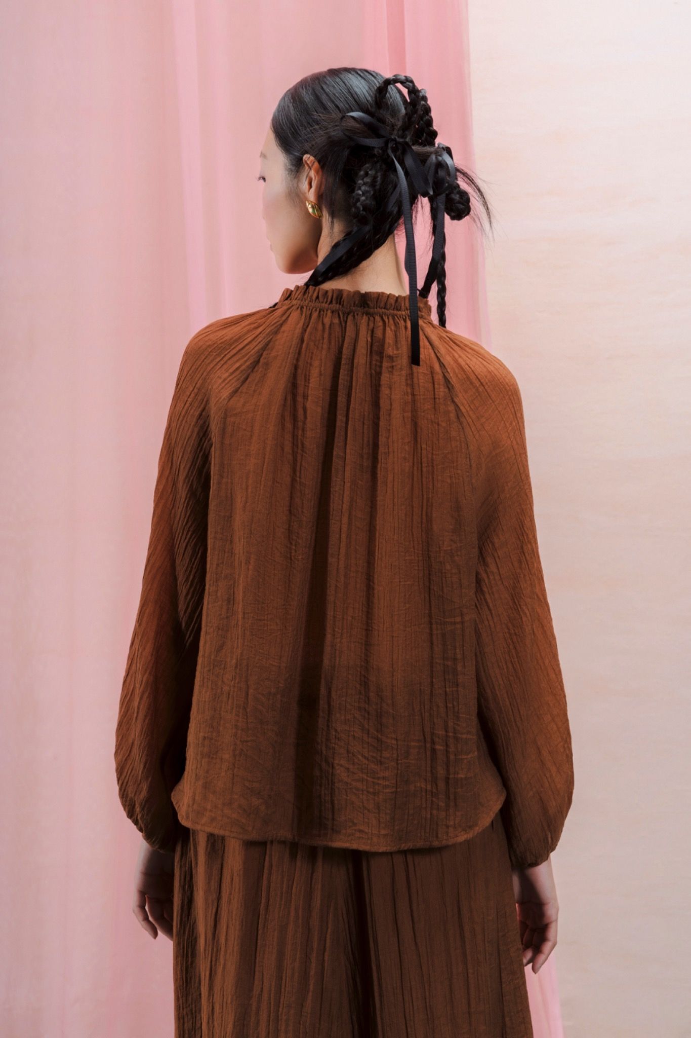 Lantern Sleeves Blouse