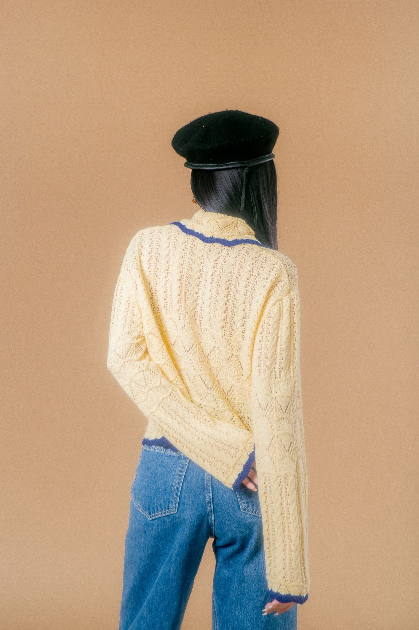  Vanilla Cloud Holiday Knit Cardigan 