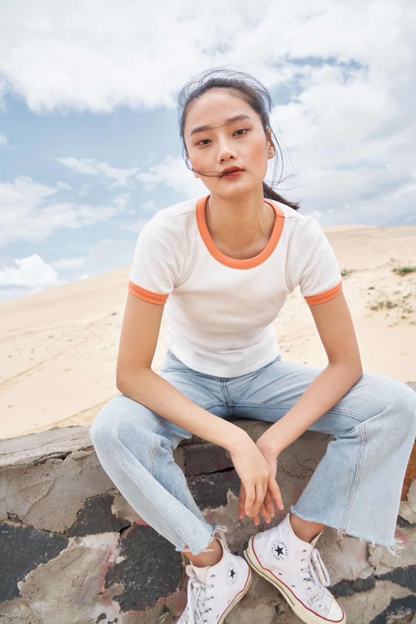 White Fitted T-shirt