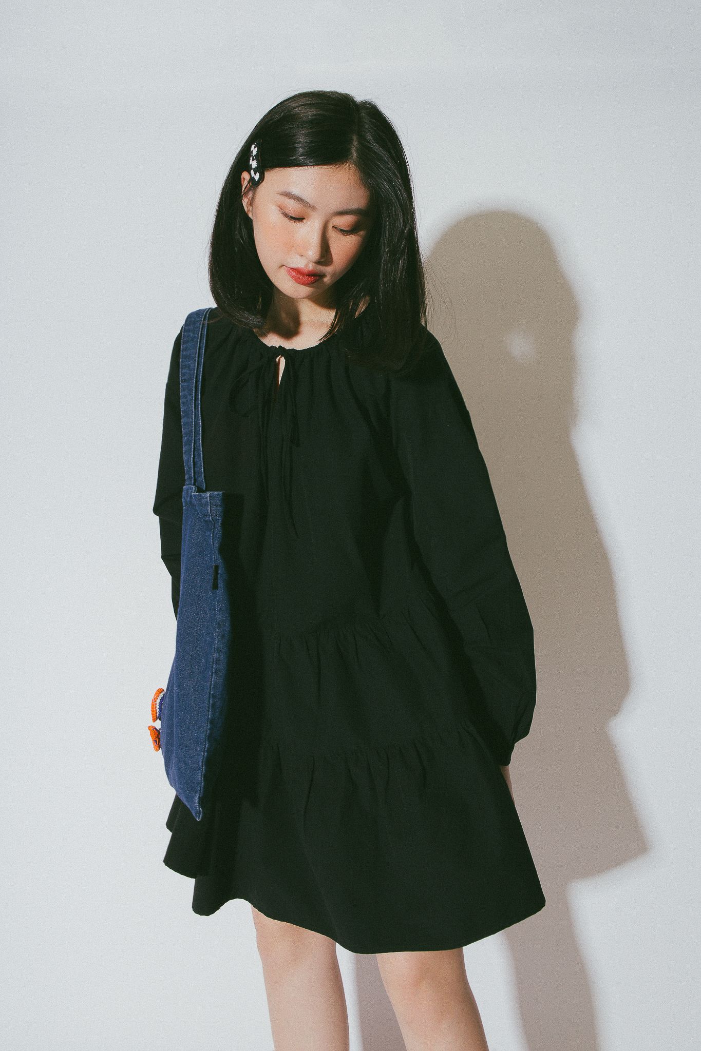 Black Babydoll Mini Dress