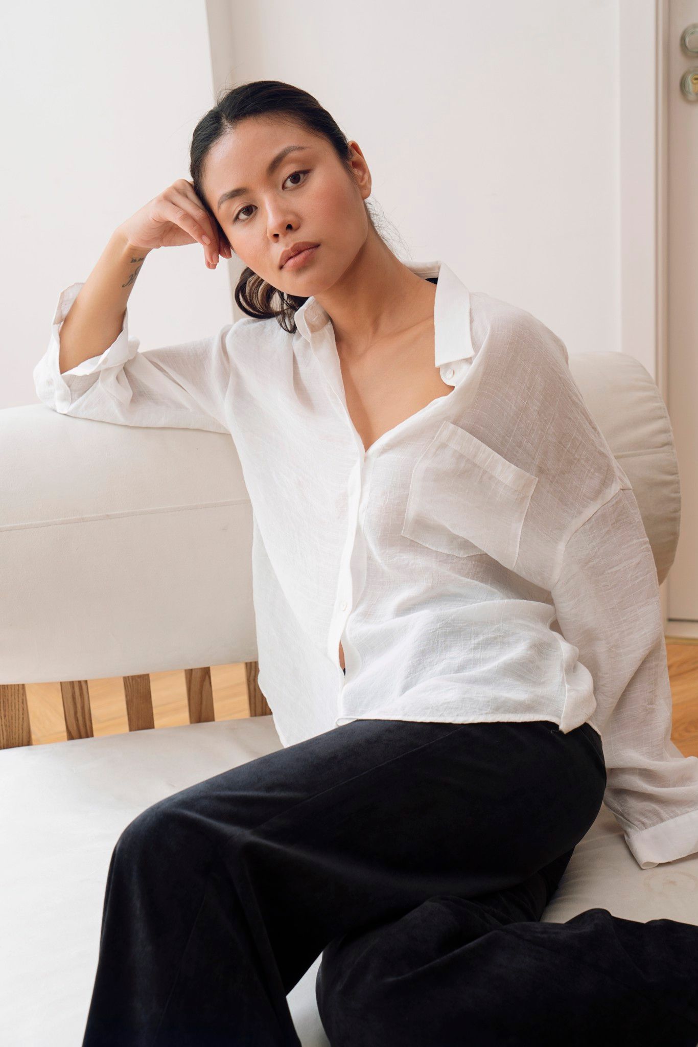 White See Through Shirt