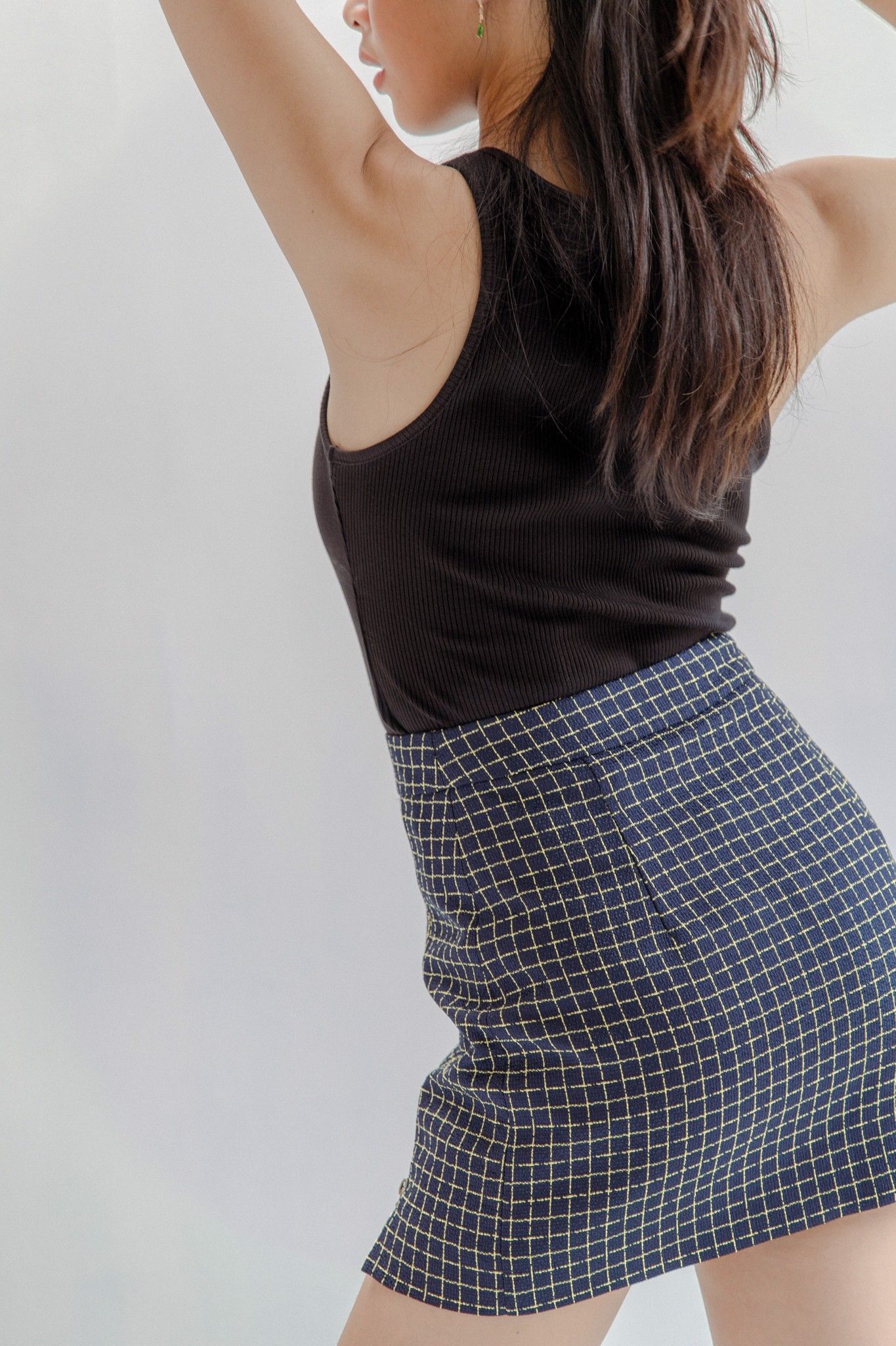 Checked Mini Skirt