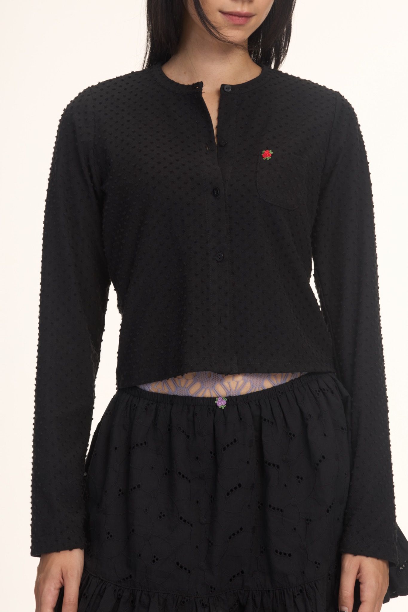 Black Long Sleeve Cardigan