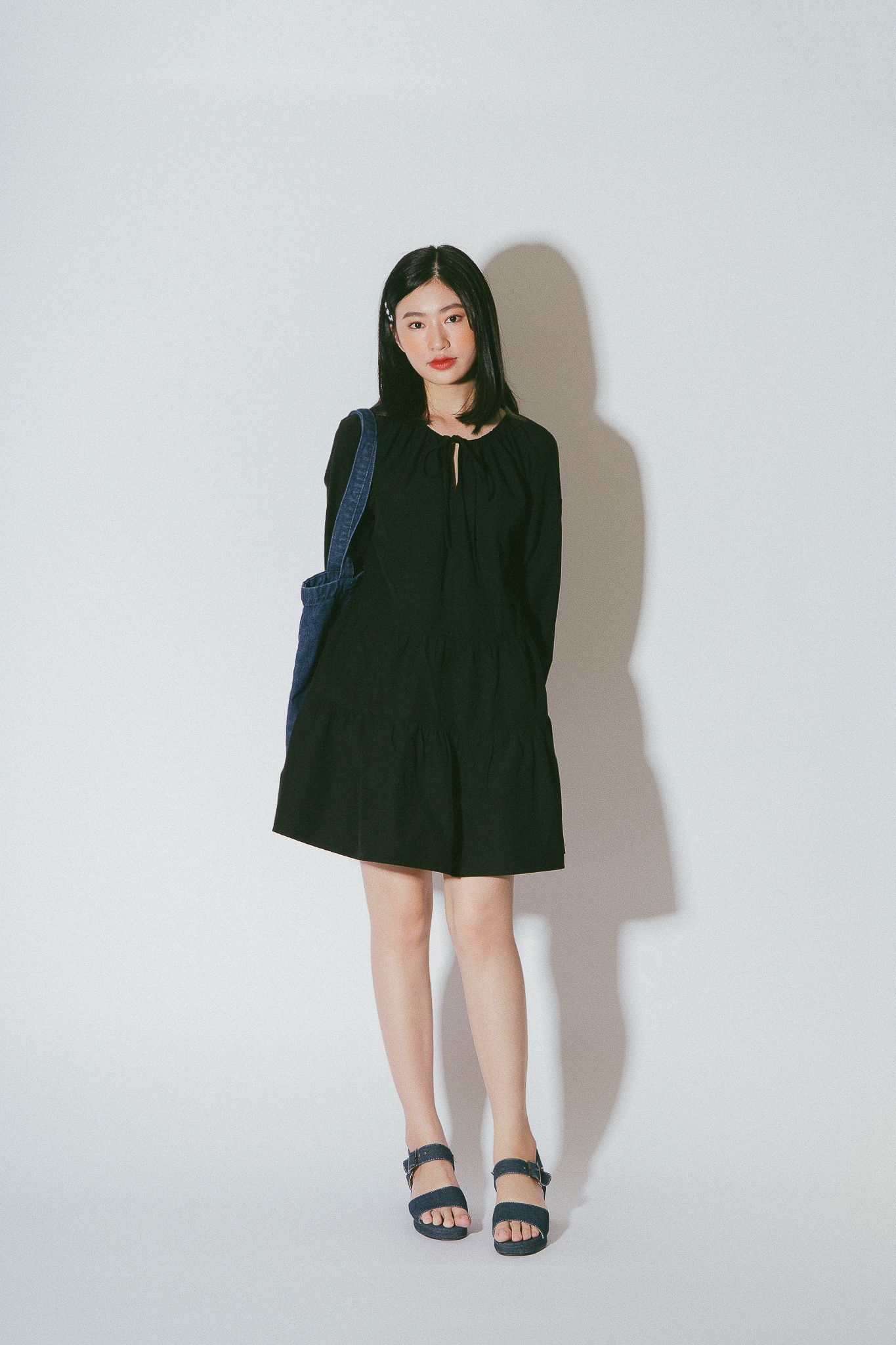 Black Babydoll Mini Dress