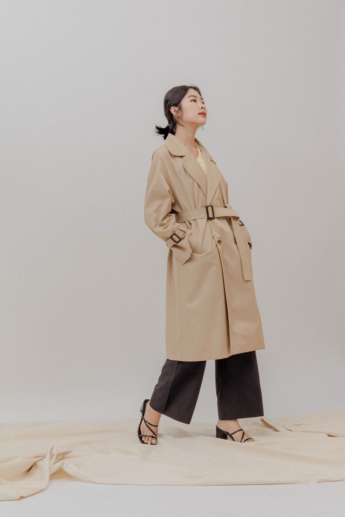Belted Trenchcoat - Brown