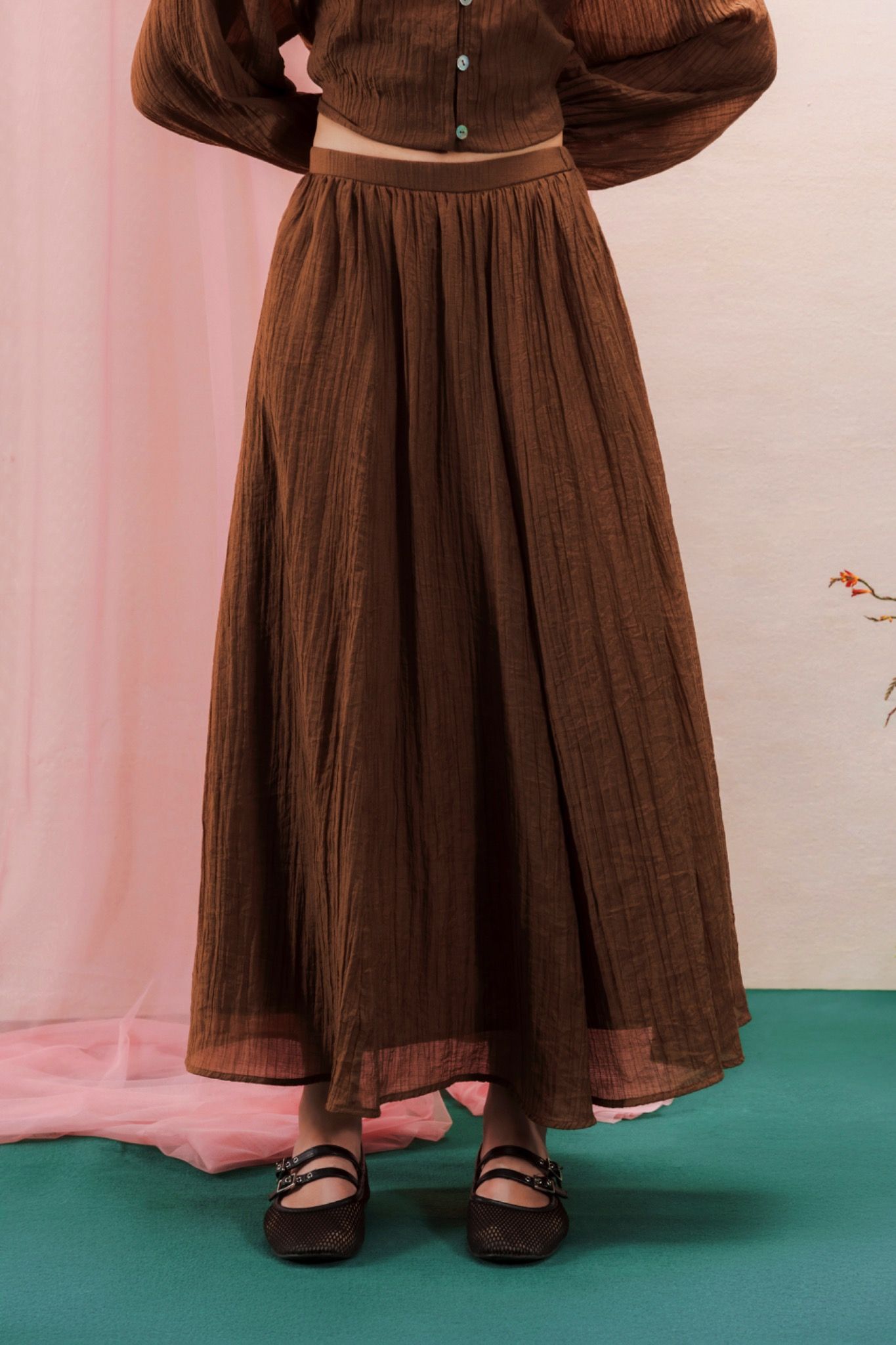 Sheer Maxi Skirt