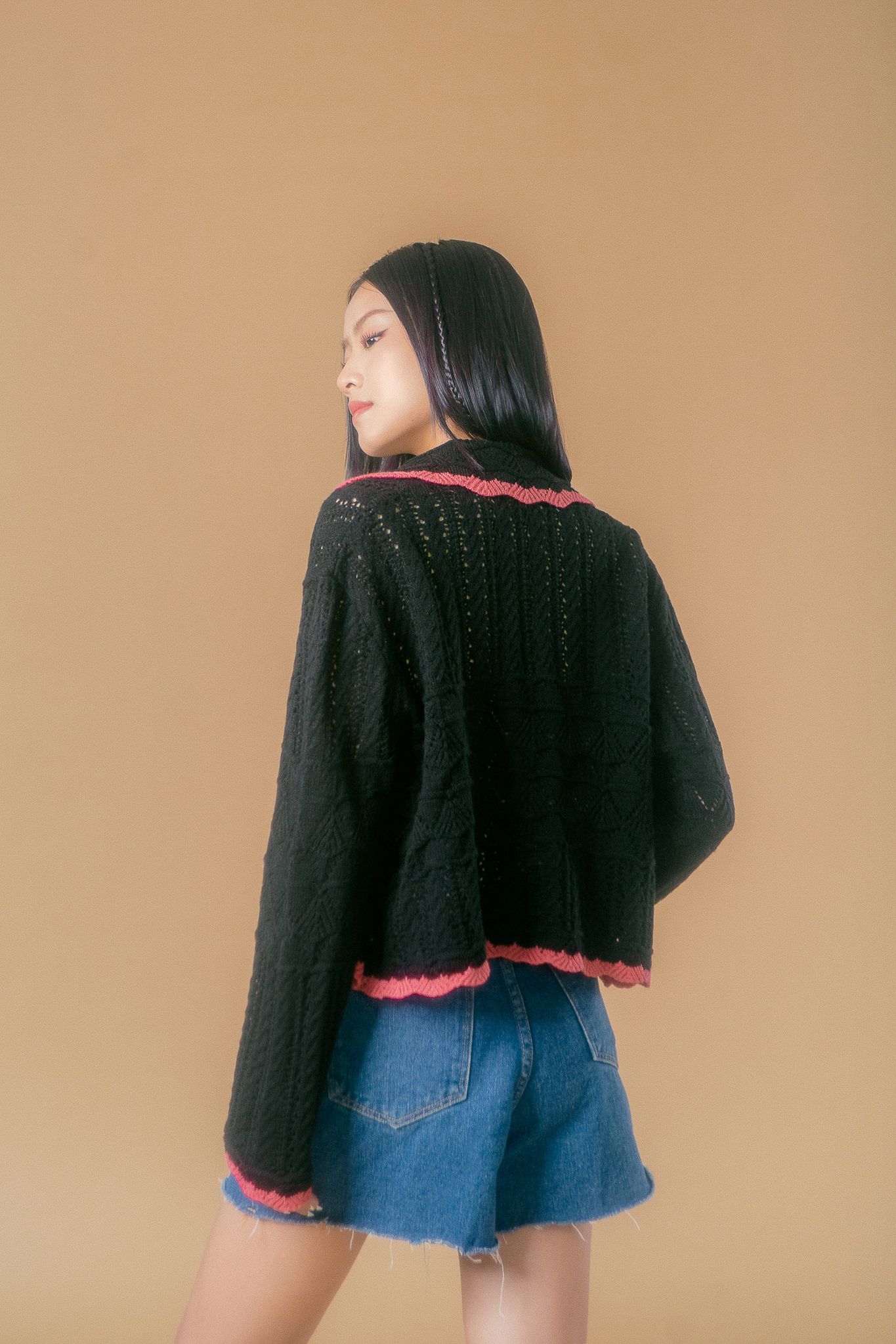  Blackberry Syrup Holiday Knit Cardigan 
