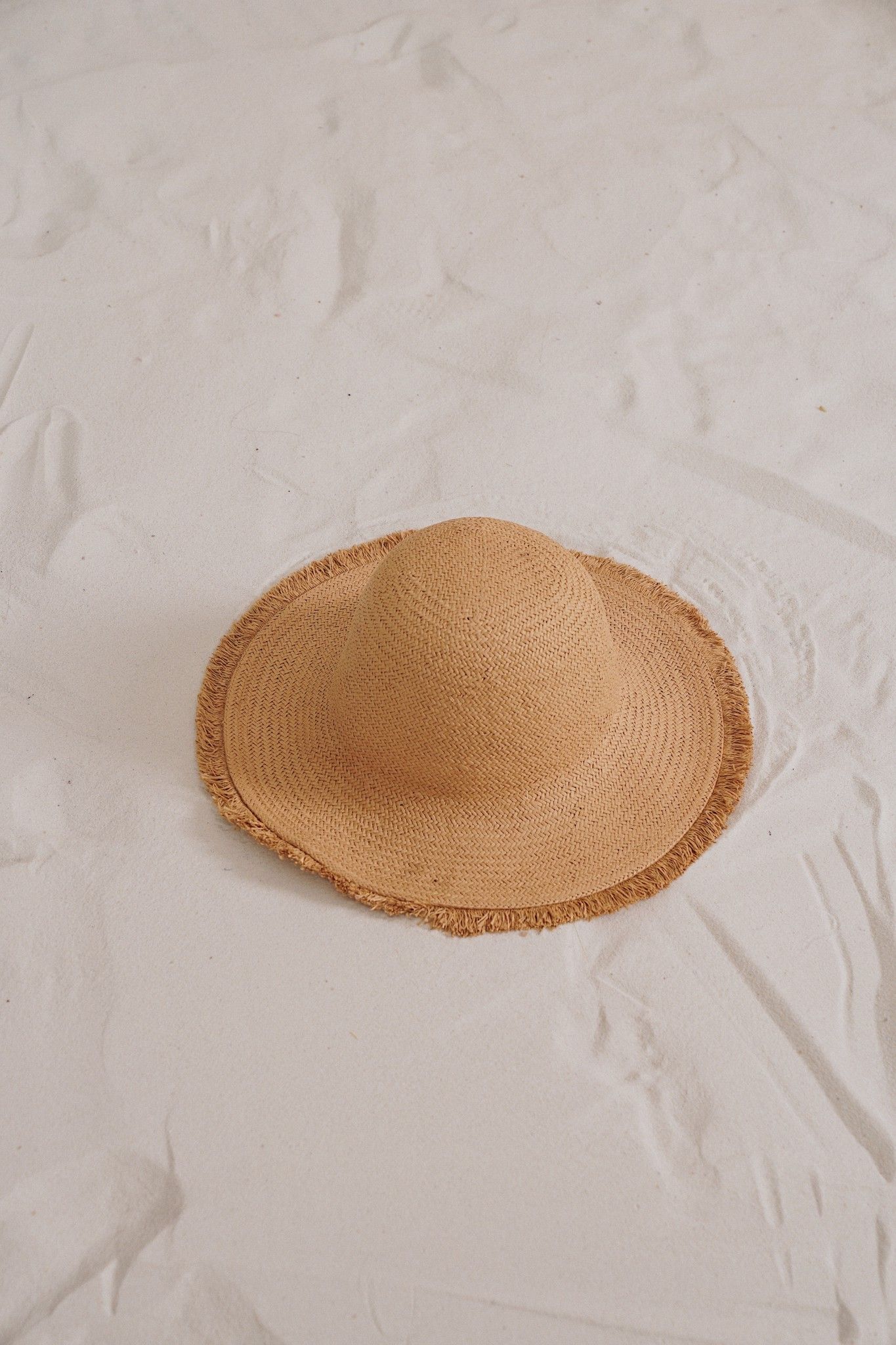 Straw Hat With Fringe