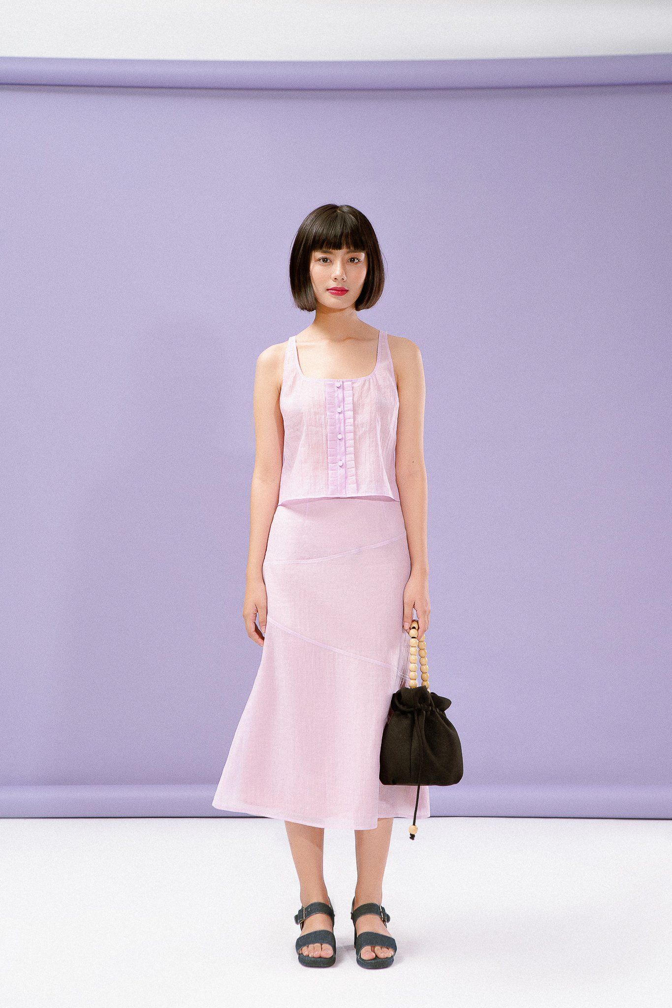 Ruffle Camisole - Purple