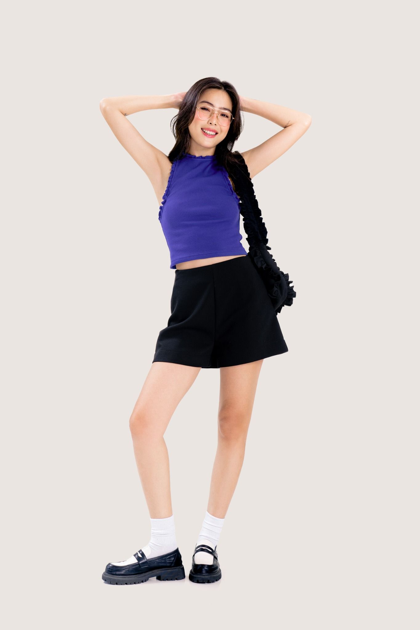  Black A-Line Shorts 