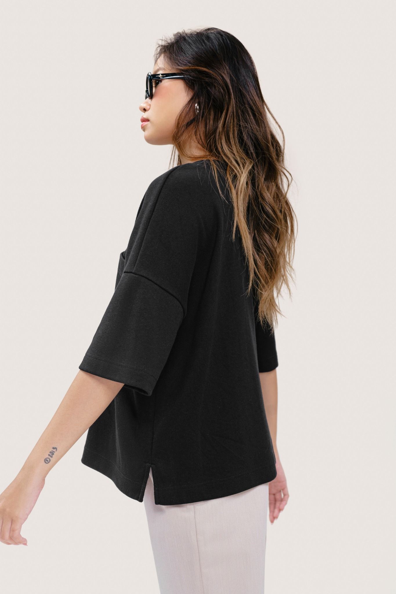  Black Pocket Boxy T-shirt 