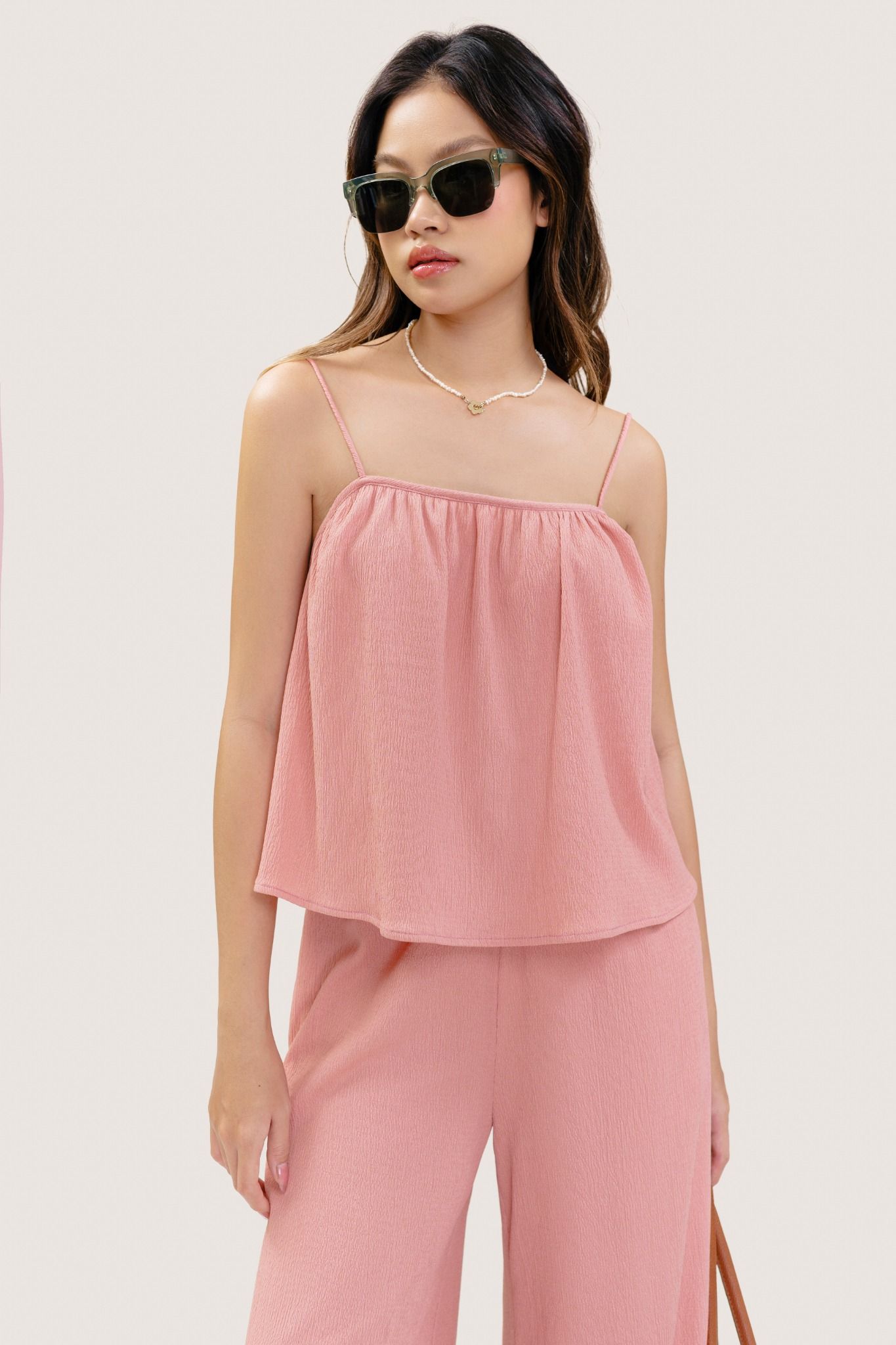  Peach Boxy Cami Top 