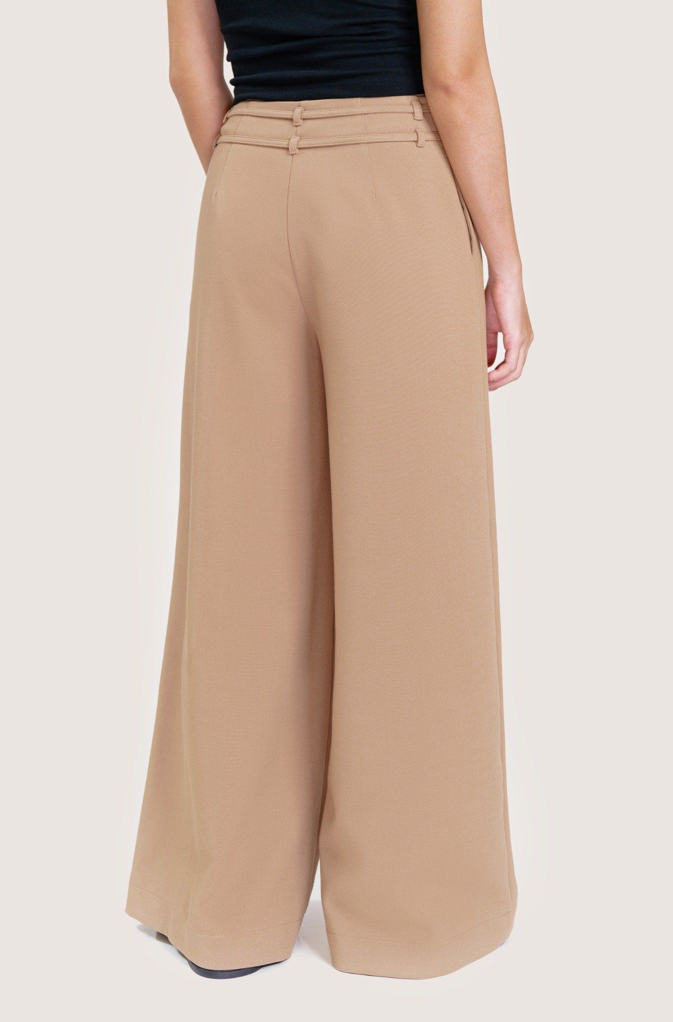  Walnut Double Strappy Wide Leg Pants 