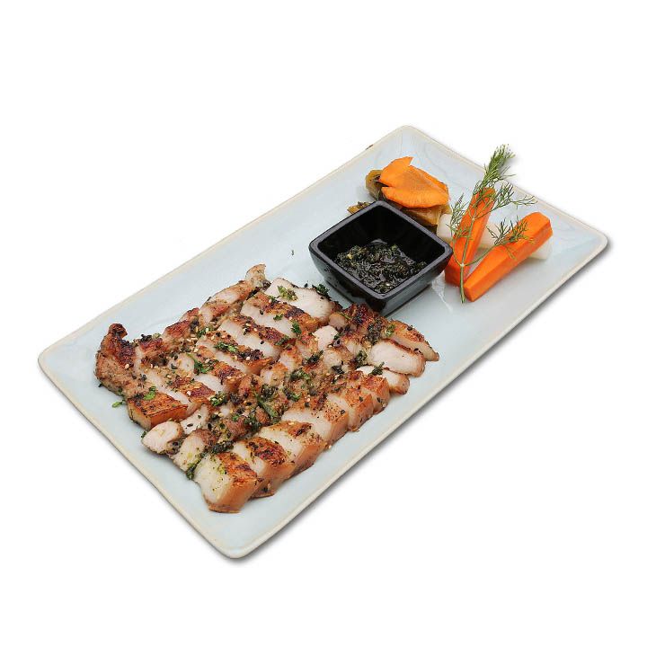 Ba rọi heo nướng Tây Bắc