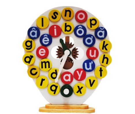  MG021 - Letter learning clock 