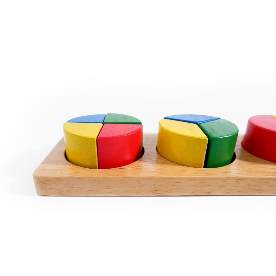 MG008 - Educational Toy Learning Fractions Round Square
