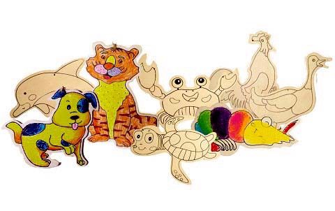  MG169 - Baby coloring big animals 