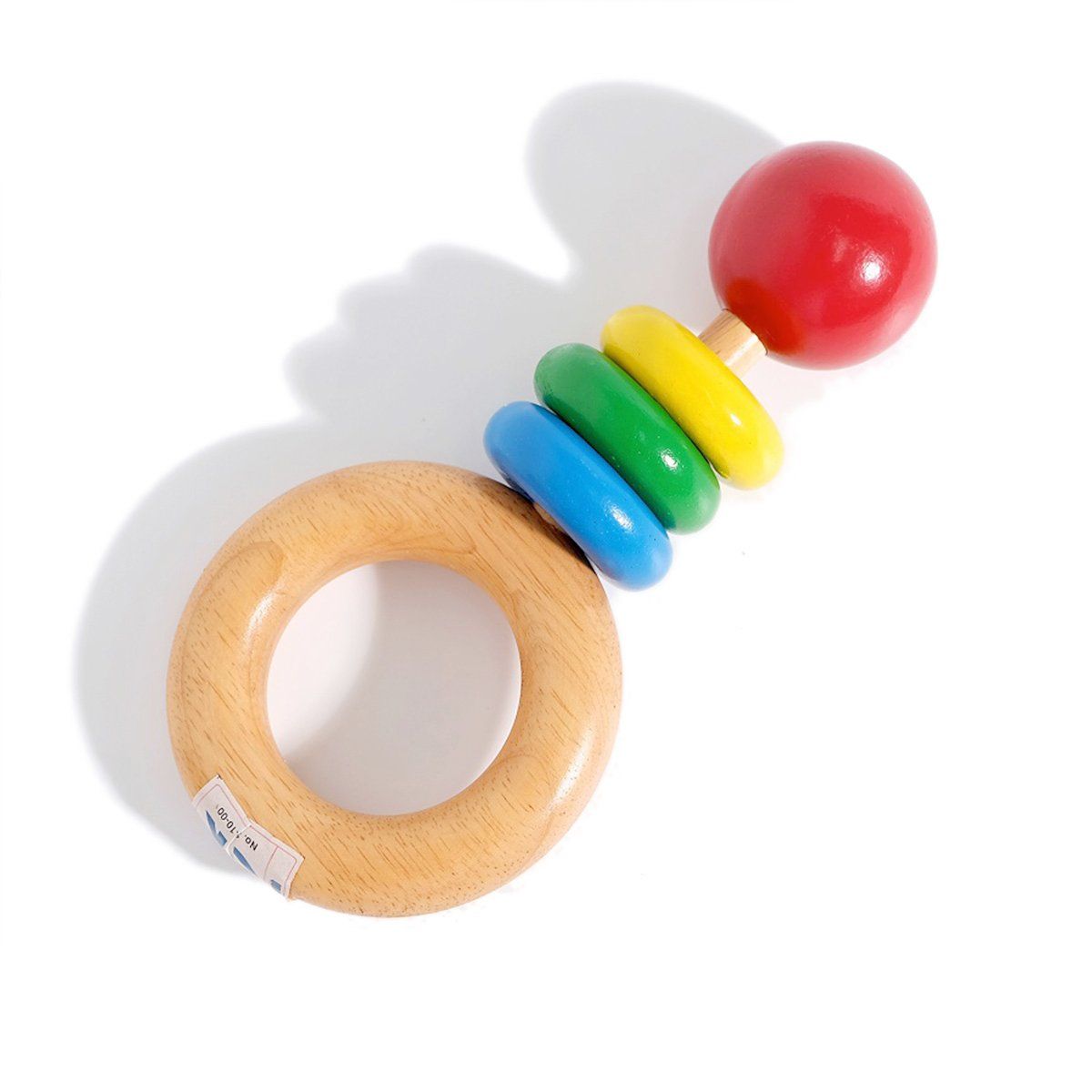 XK400 - Wooden Ring Baby Rattle