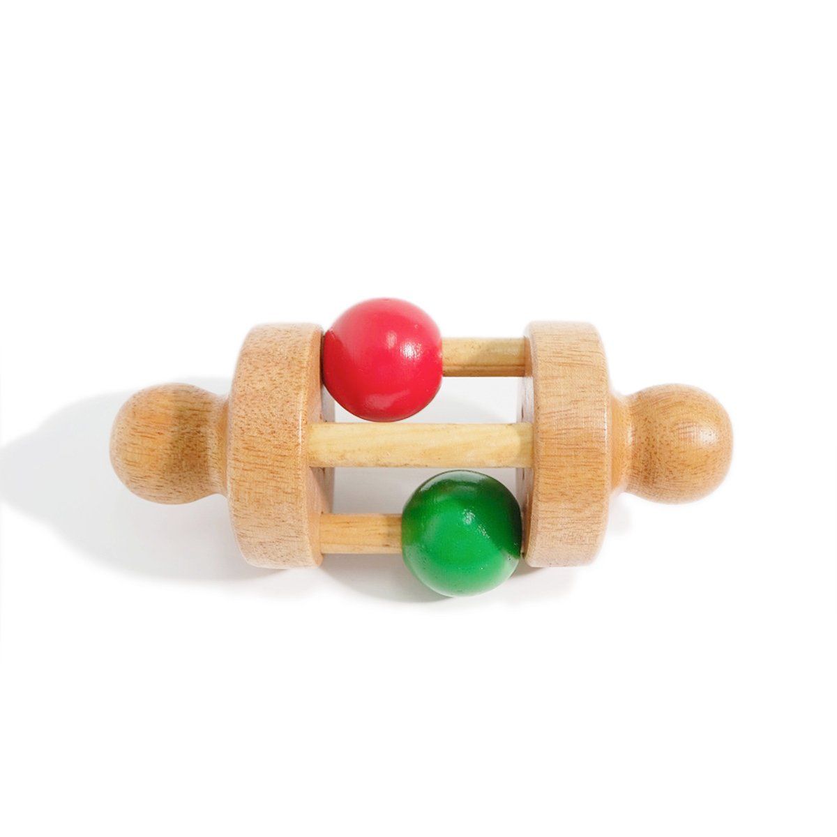 Xk403 - Wooden Roller Baby Rattle
