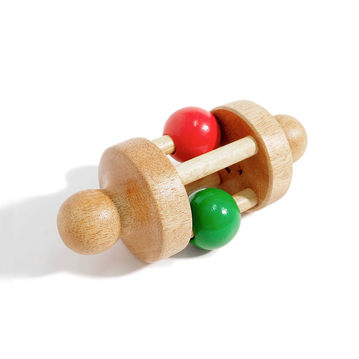 Xk403 - Wooden Roller Baby Rattle