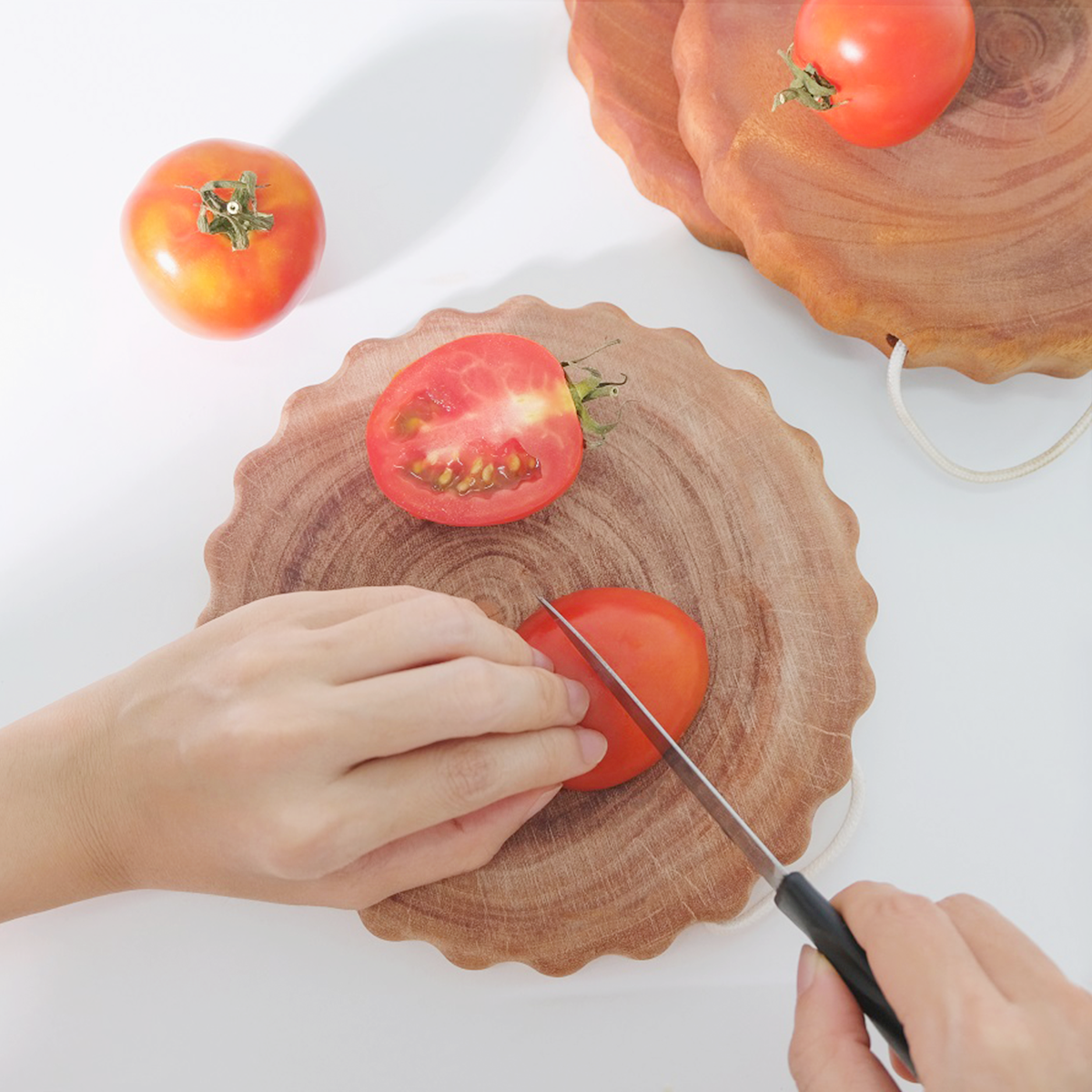 XK882 - Thớt gỗ bánh quy 18cm