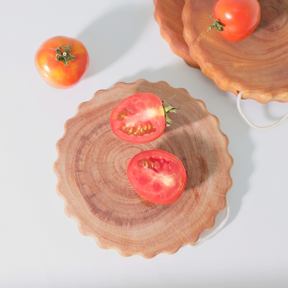XK882 - Thớt gỗ bánh quy 18cm