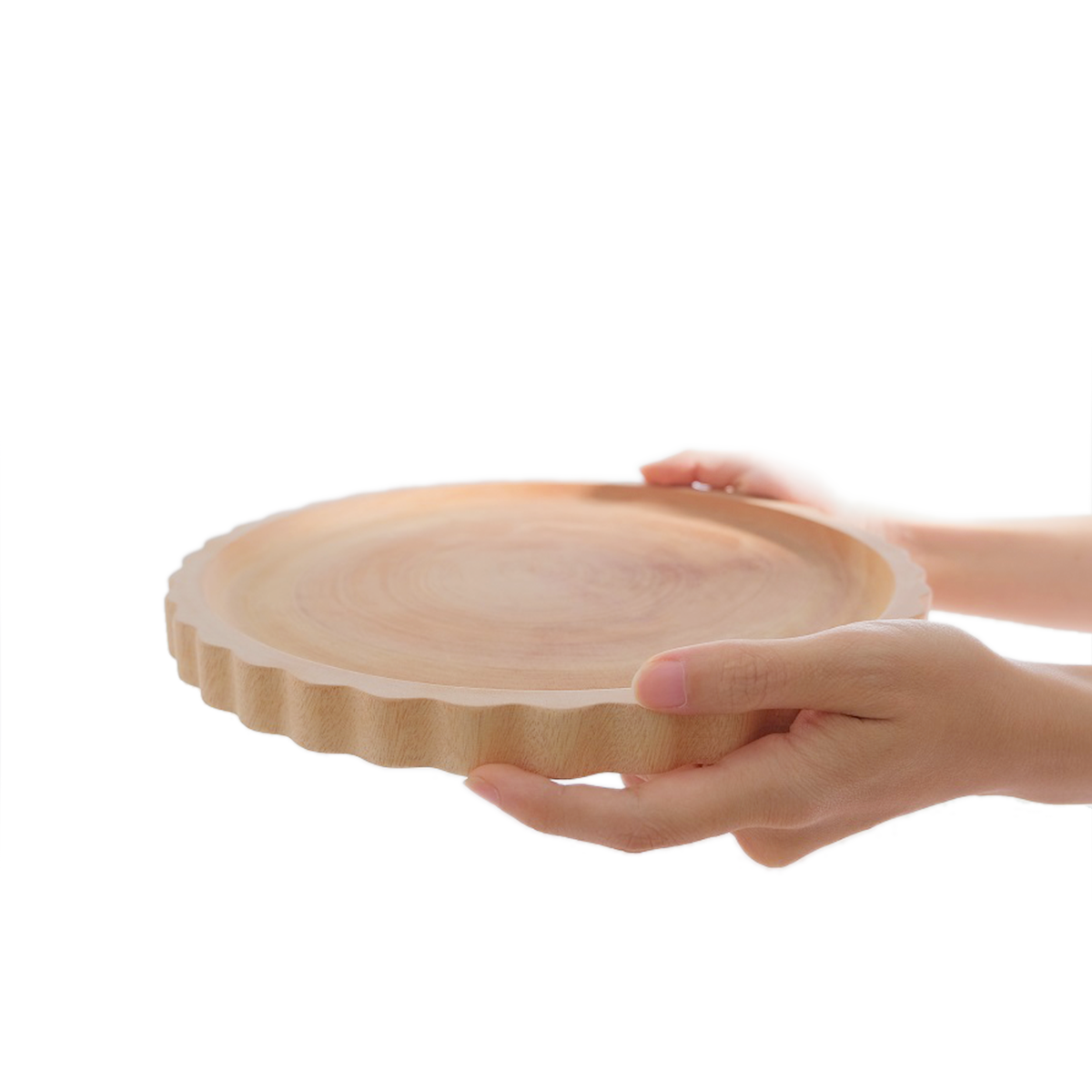 XK887 - Thố gỗ bánh quy 26cm